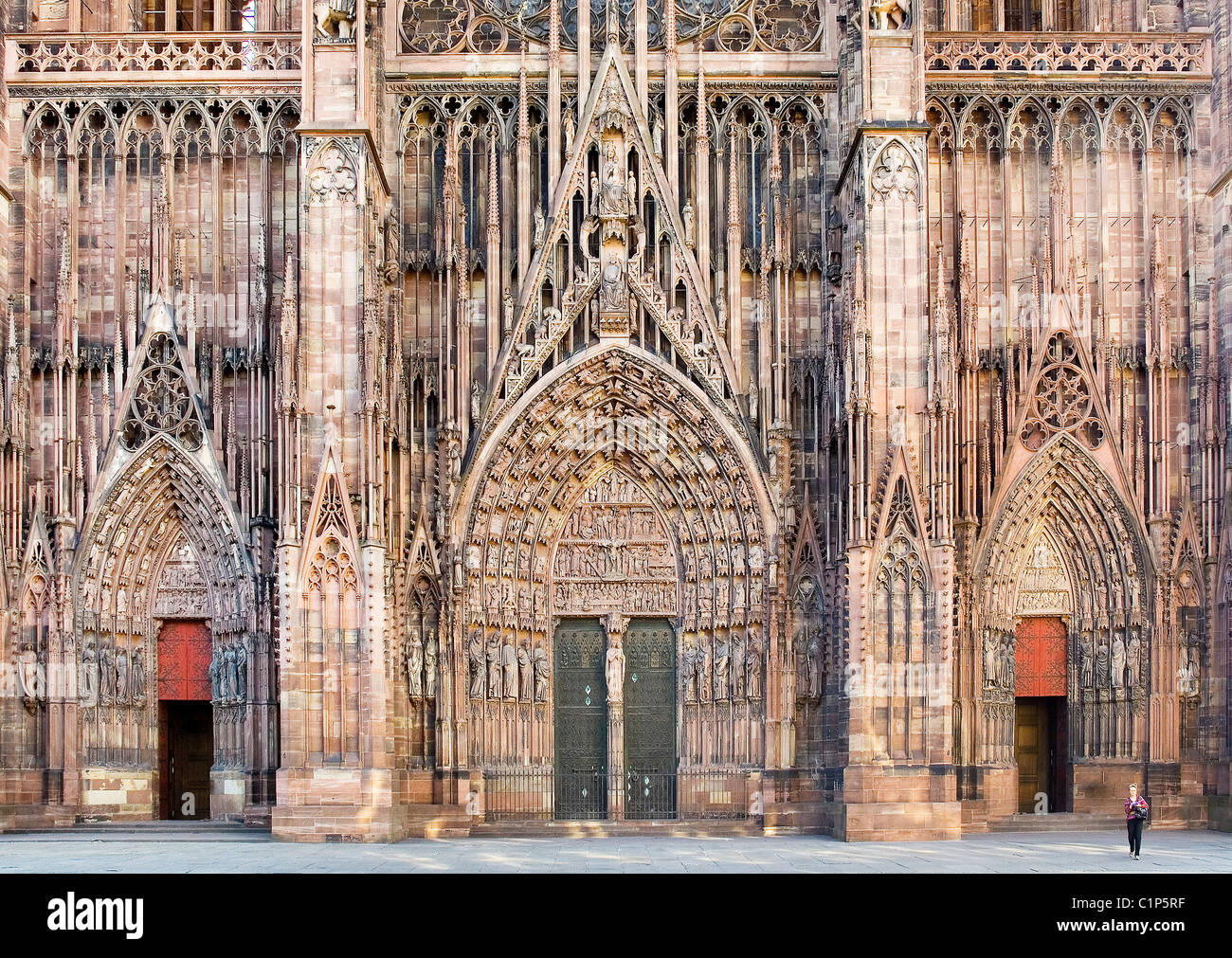 Straßburg, Straßburger Münster Unserer Lieben Frau, Cathédrale Notre-Dame Stock Photo