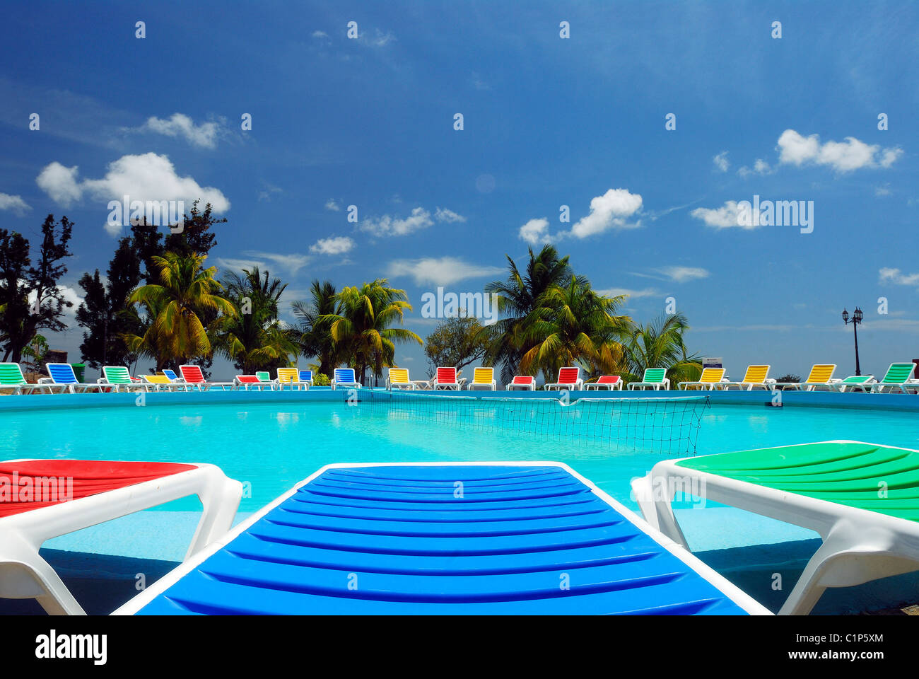 Cuba, Trinidad, Las Cuevas Hotel pool Stock Photo - Alamy