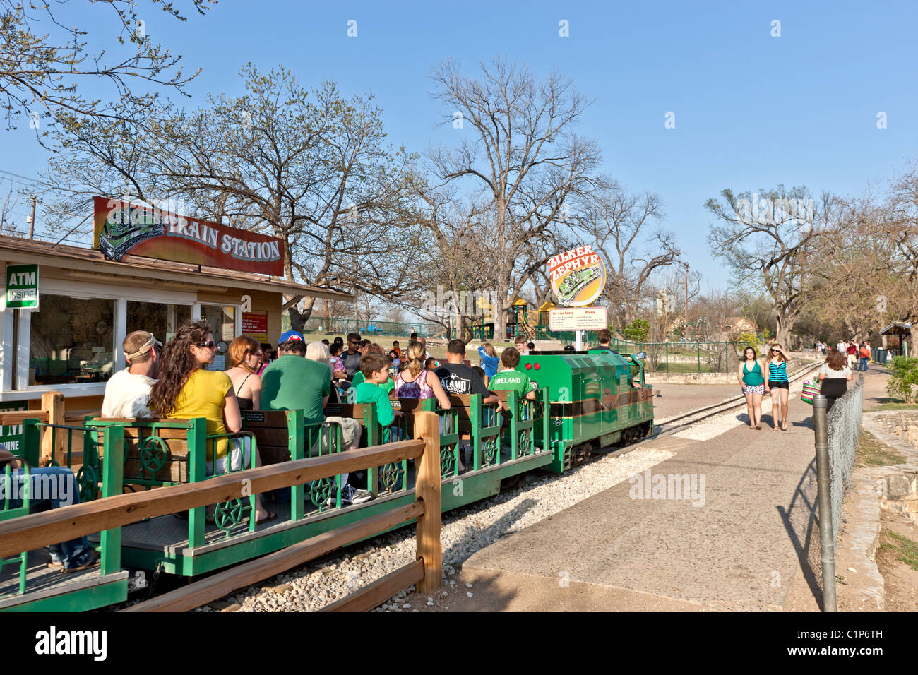 Zilker Zephyr preparing to depart Stock Photo