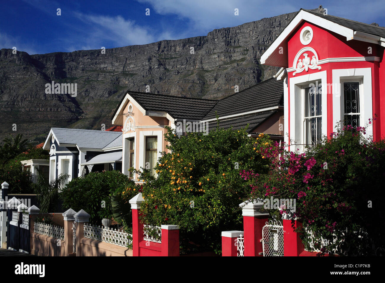 South Africa, Cape Town, Tamboerskloof district, Victorian houses Stock