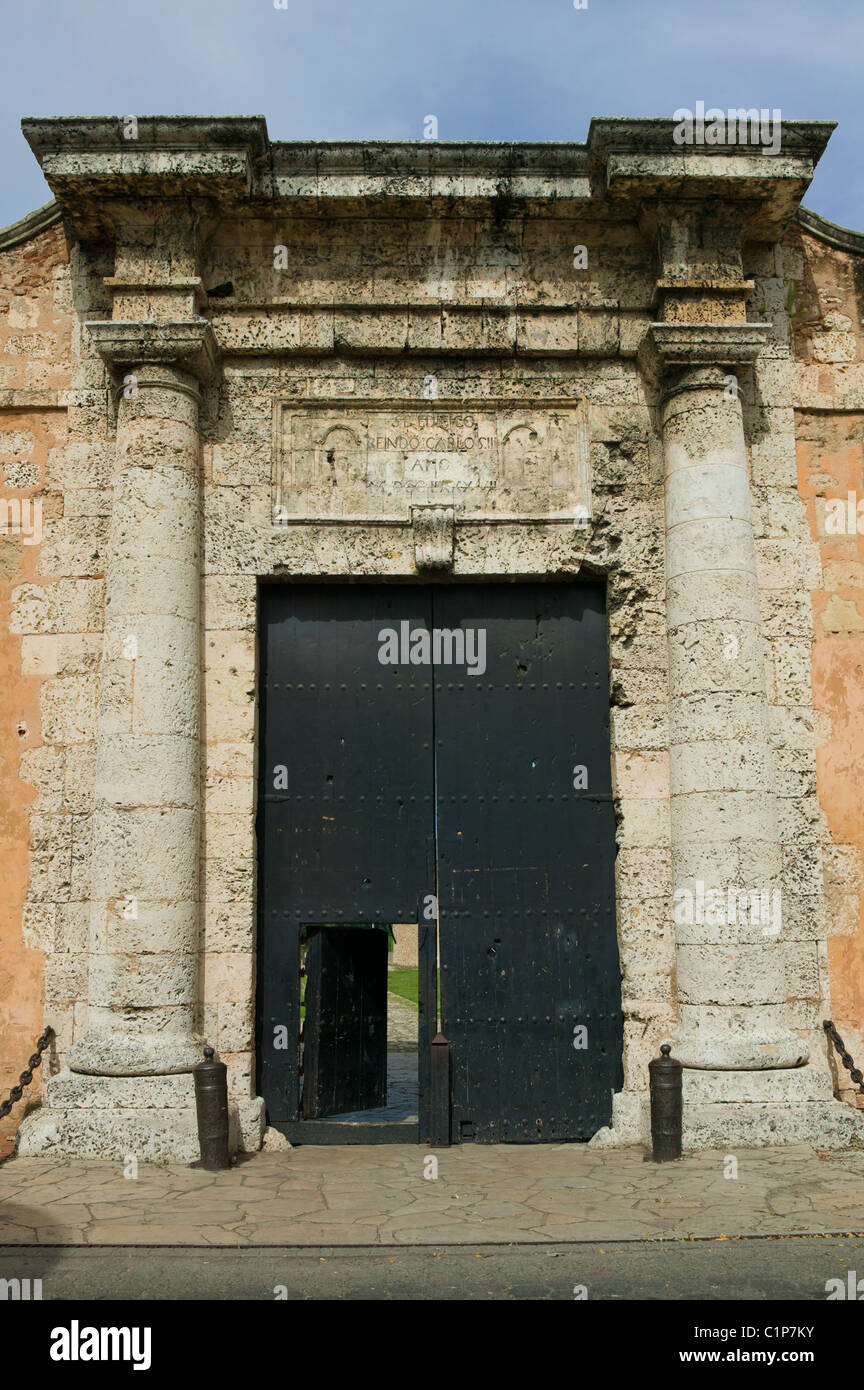 Fort Ozama, Colonial zone, Dominican Republic Stock Photo