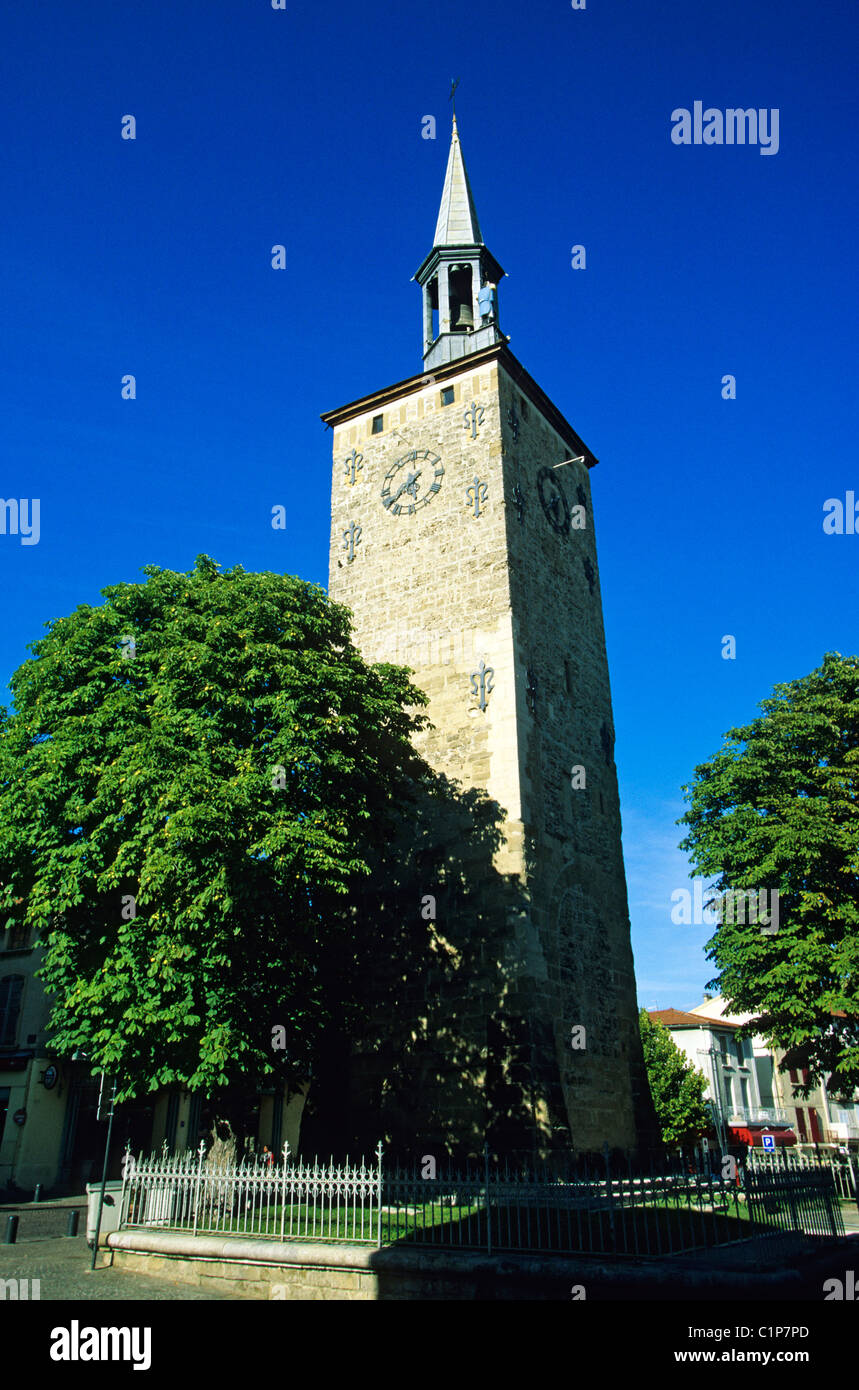 France, Drome, Romans, Jacquemart tower Stock Photo