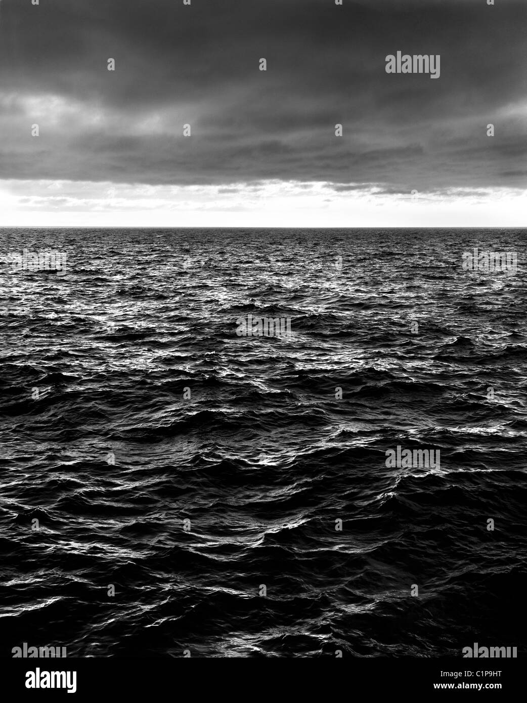 Seascape at dusk Stock Photo Alamy