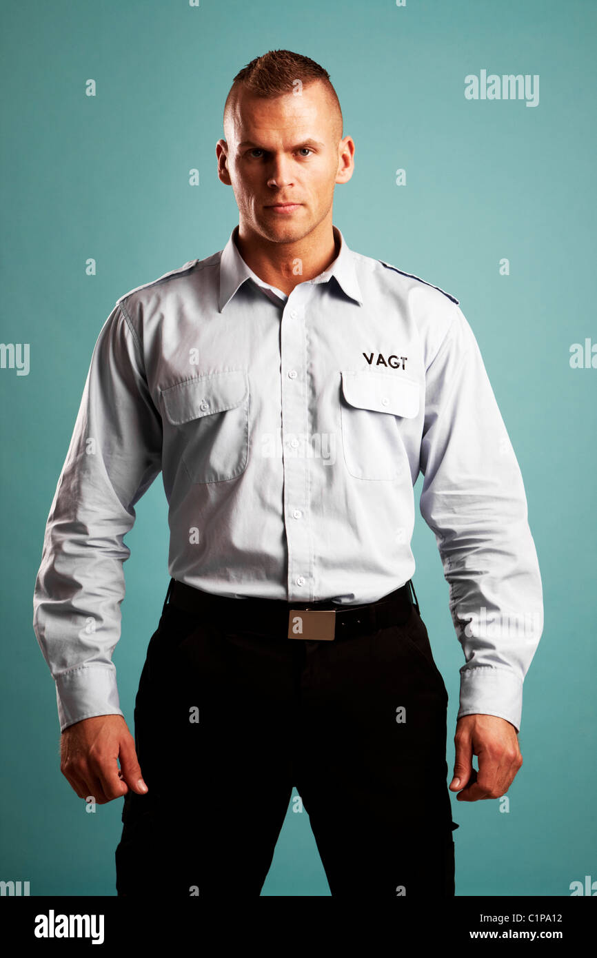 Security guard, portrait Stock Photo - Alamy