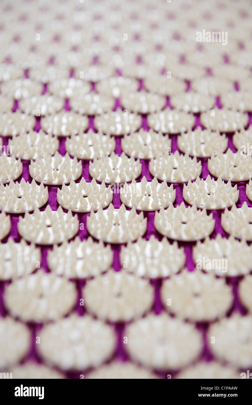 Massaging mat, close-up Stock Photo