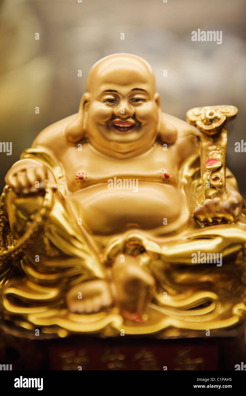 Happy Buddha, statue Stock Photo Alamy