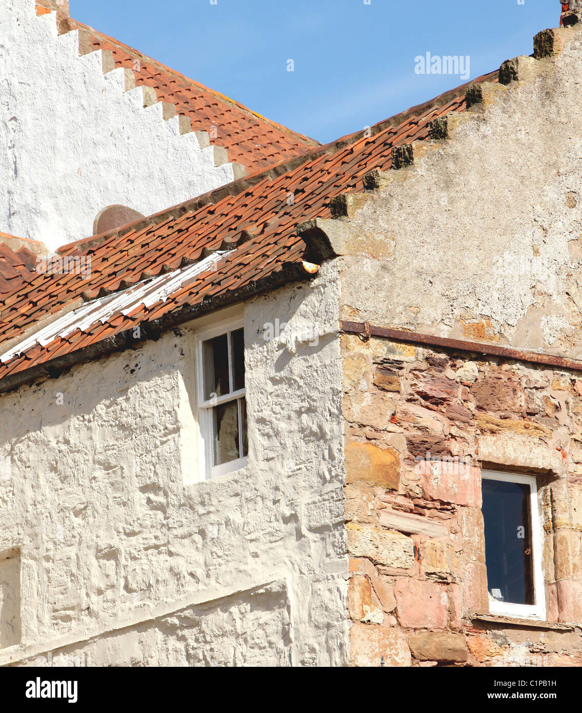 Houses in Crail Harbour,East Neuk,Fife Stock Photo Alamy