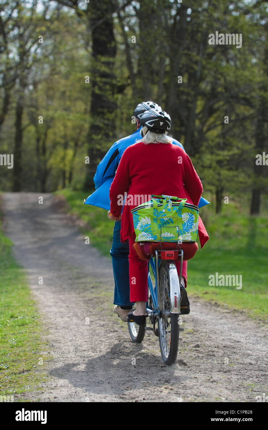 double riding bicycle