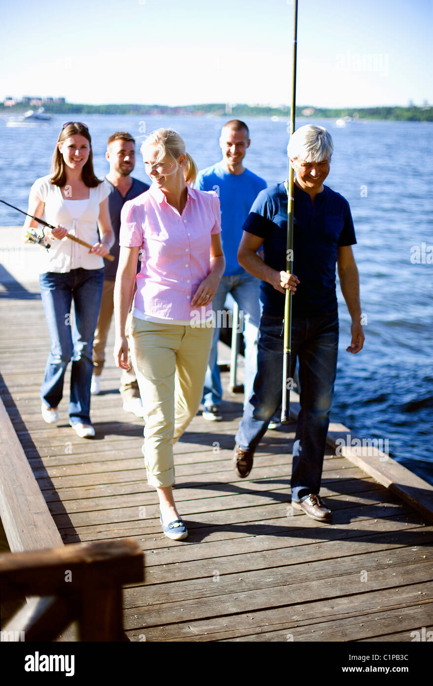Walking the jetty hi-res stock photography and images - Alamy