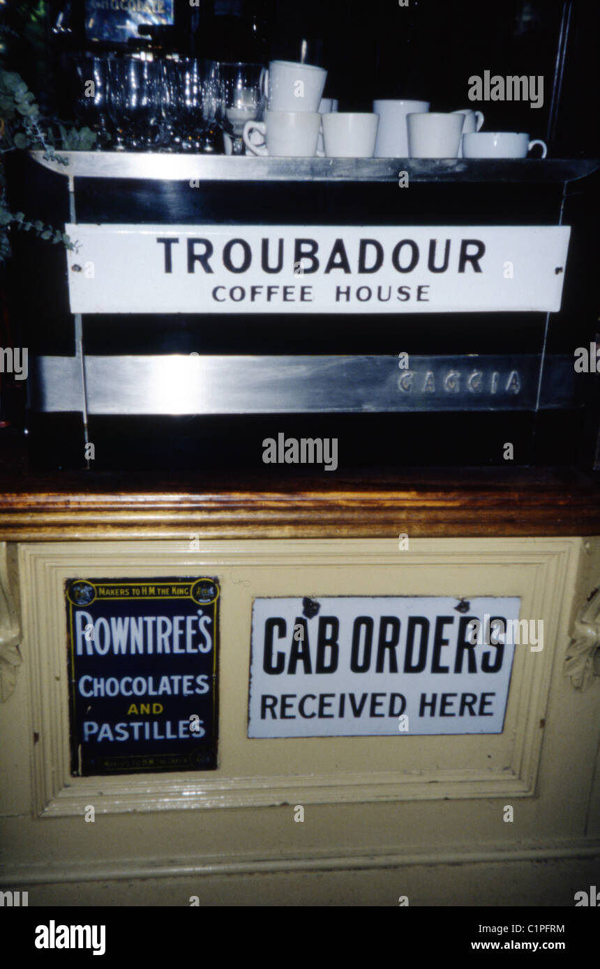 Interior picture of The Troubadour, Old Brompton Rd. Famous 1950s ... Interior picture of The Troubadour, Old Brompton Rd. Famous 1950s ...
