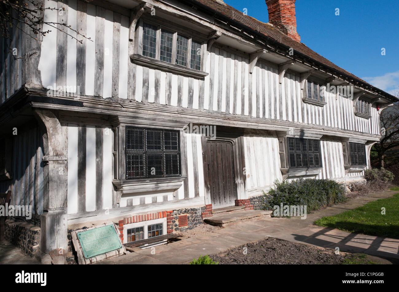A mediaeval timber-framed house in Margate, Kent Stock Photo