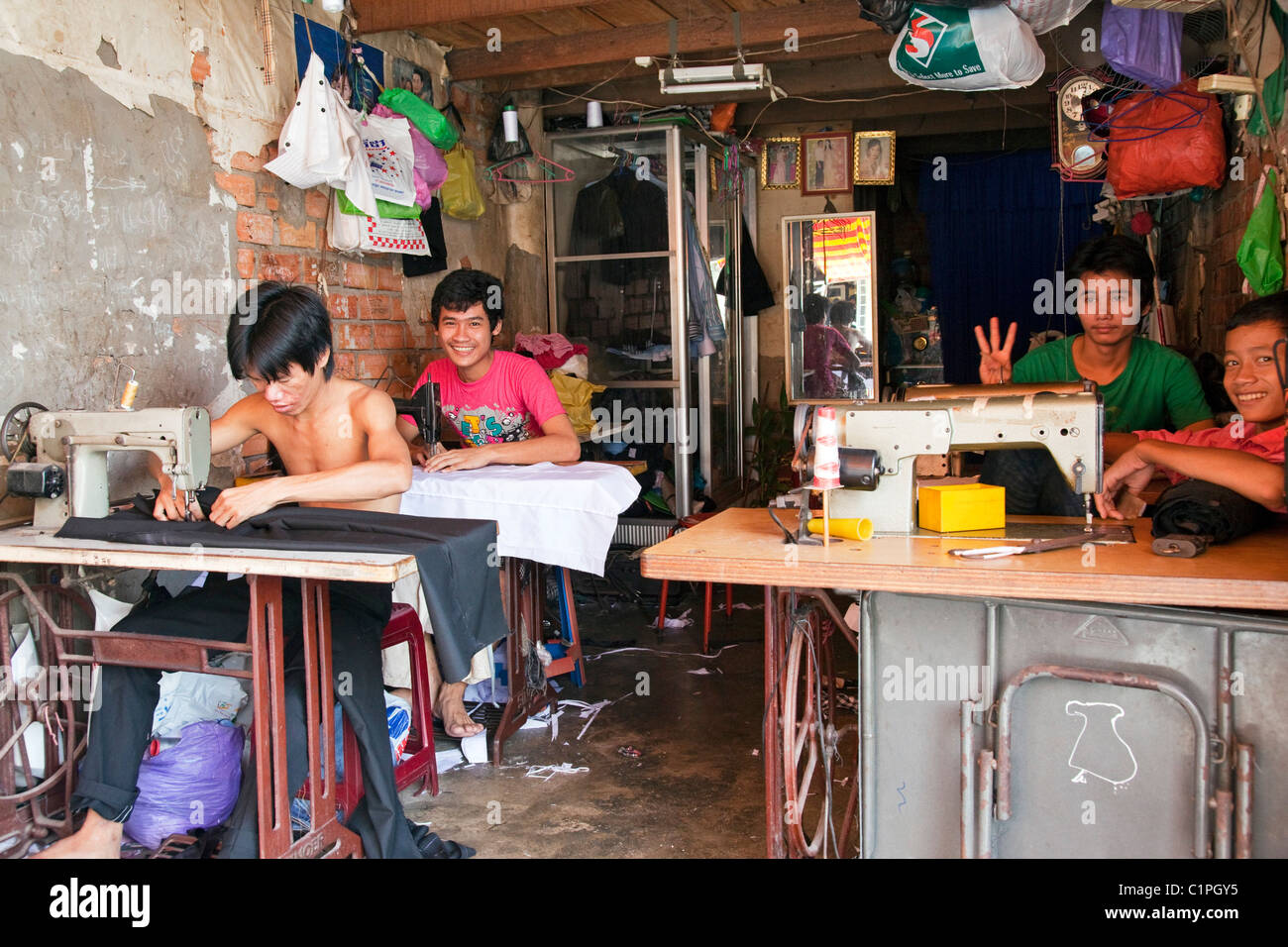 Workshop, Phnom Penh, Cambodia Stock Photo - Alamy