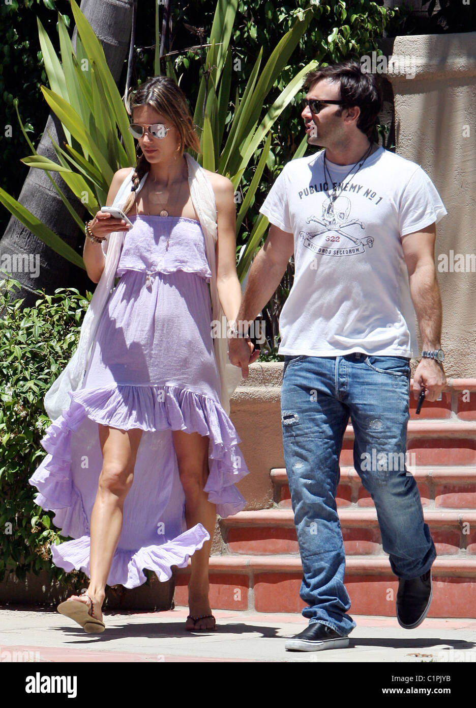 Brazilian supermodel Alessandra Ambrosio and her fiance Jamie Mazur