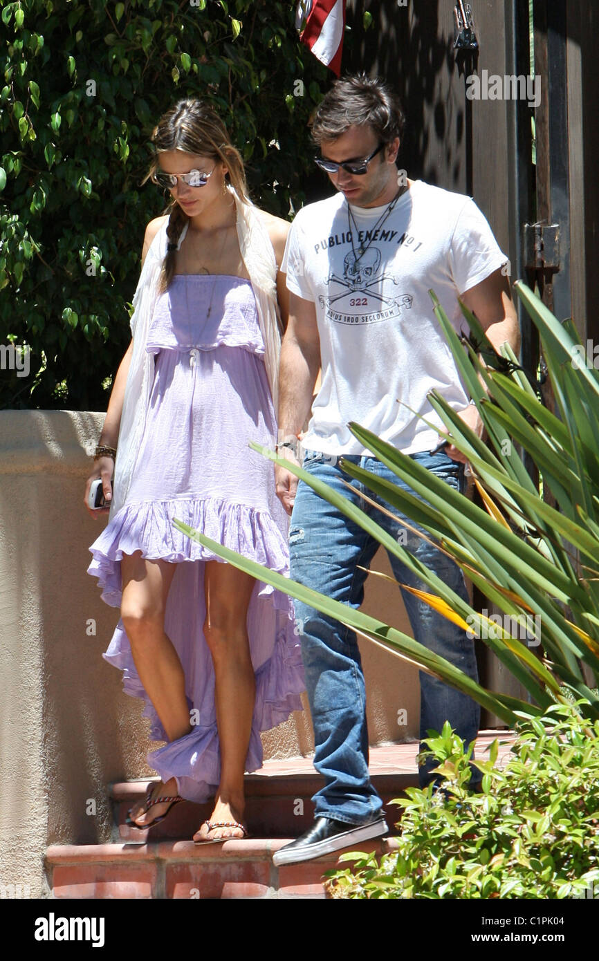 Brazilian supermodel Alessandra Ambrosio and her fiance Jamie Mazur