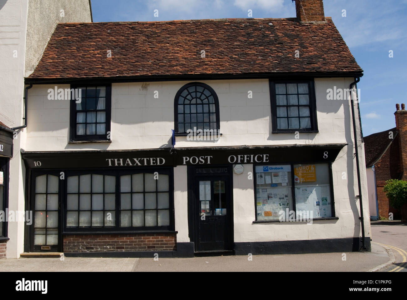 England, Essex, Thaxted Post office, facade Stock Photo Alamy