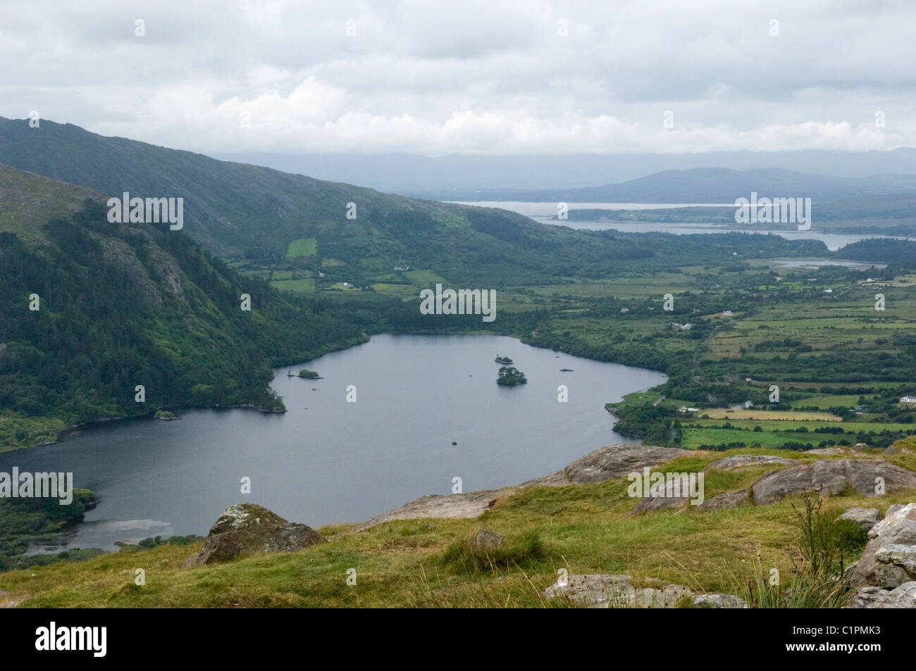 Republic of Ireland, County Cork, Beara Peninsula, Glanmore Lake Stock