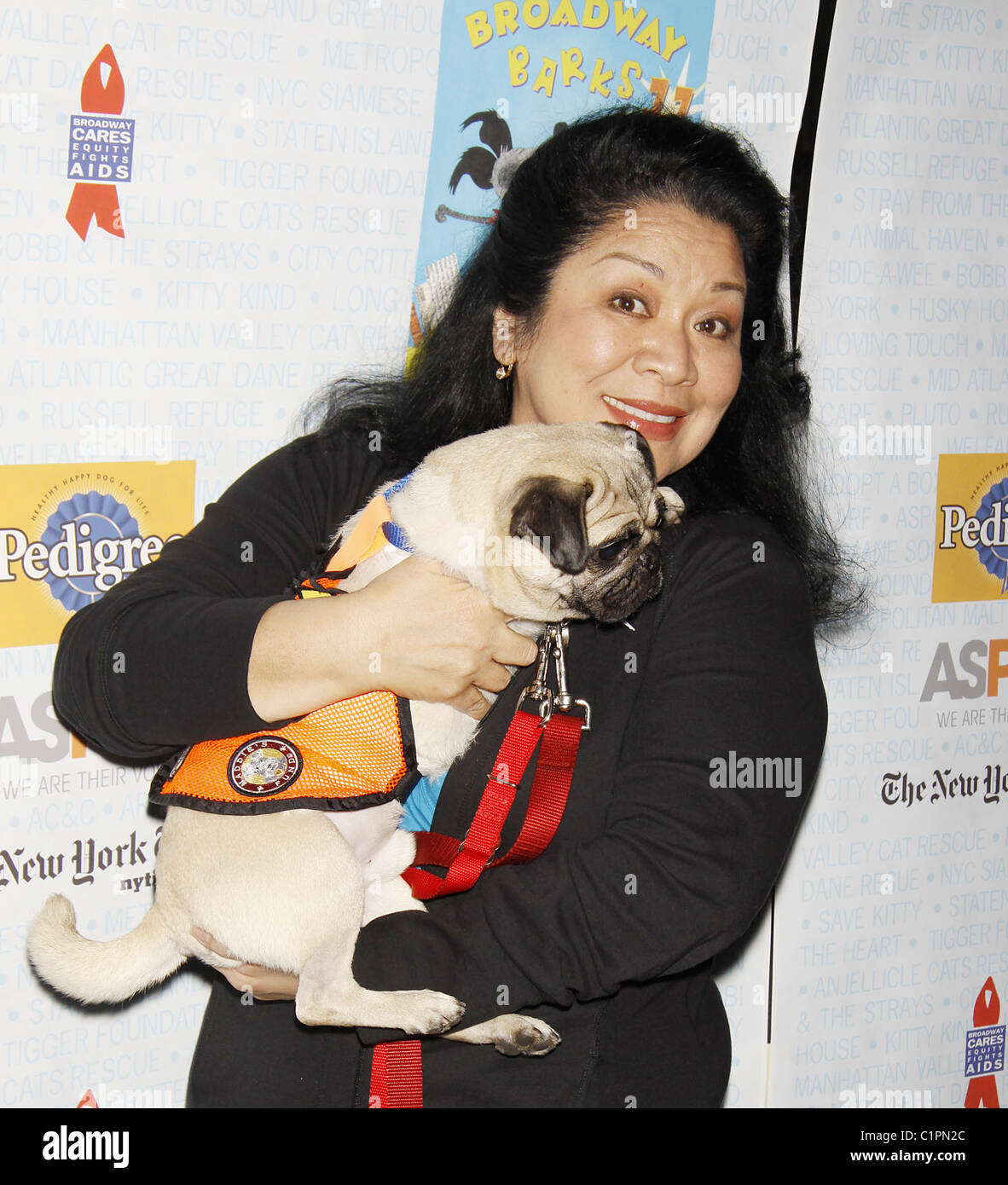Loretta Ables Sayre Broadway Barks, the 11th Annual Animal Adopt-a-thon at Shubert Alley New York City, USA - 11.07.09 Stock Photo