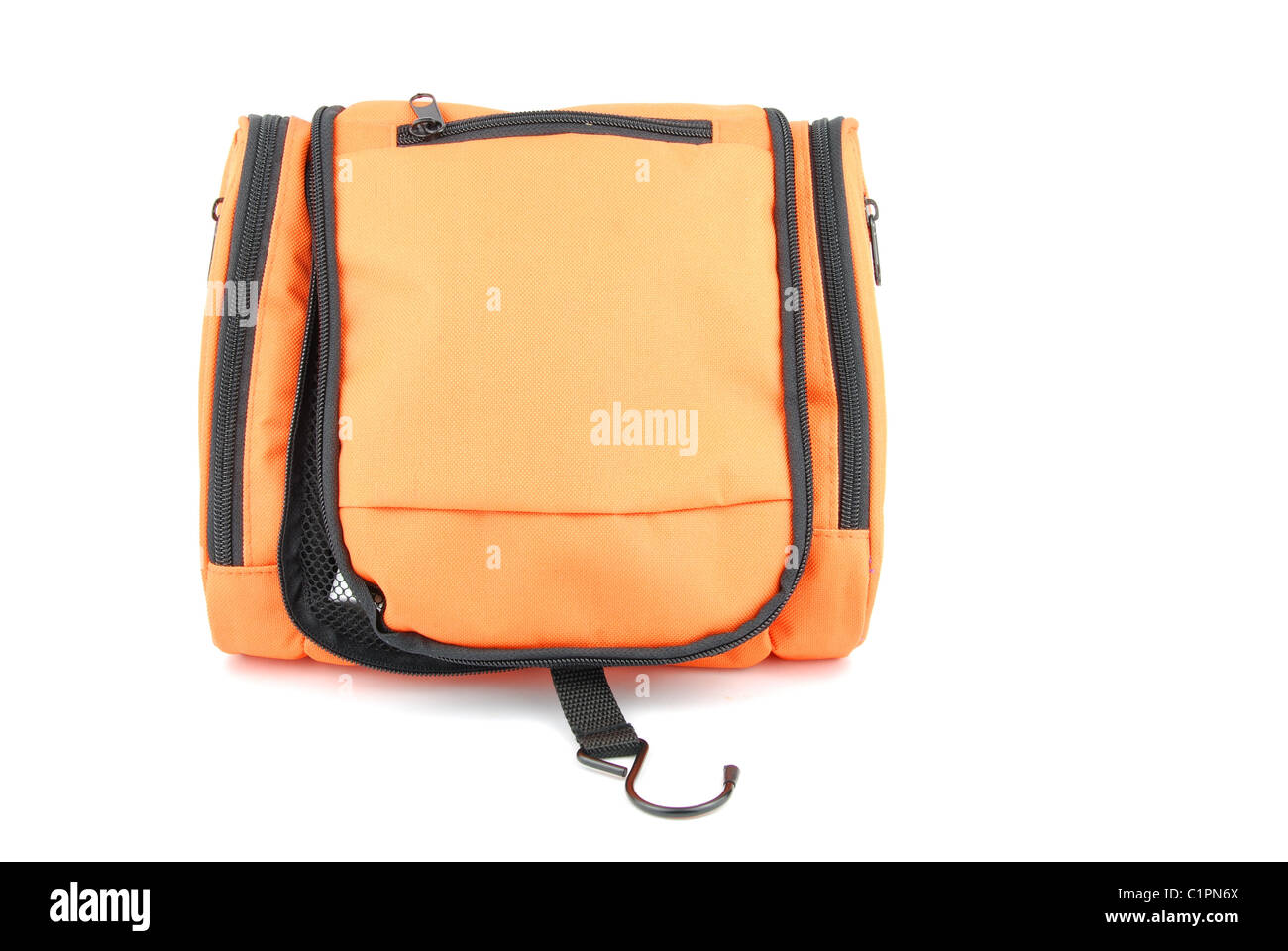 Orange toiletry bag Stock Photo Alamy