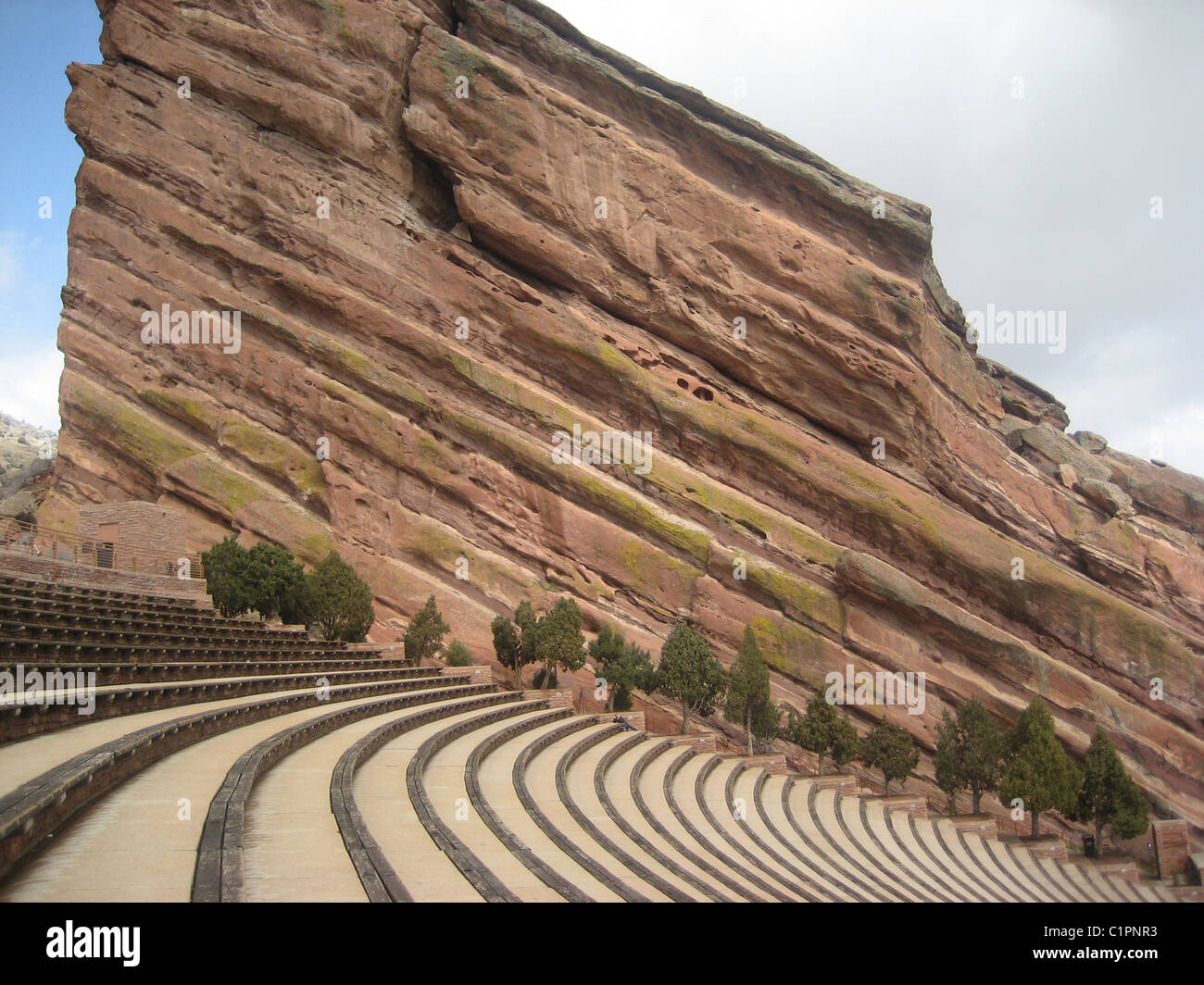 Red Rocks Amphitheatre Morrison Denver USA, showing rock structure given in the open air Stock Photo - Alamy
