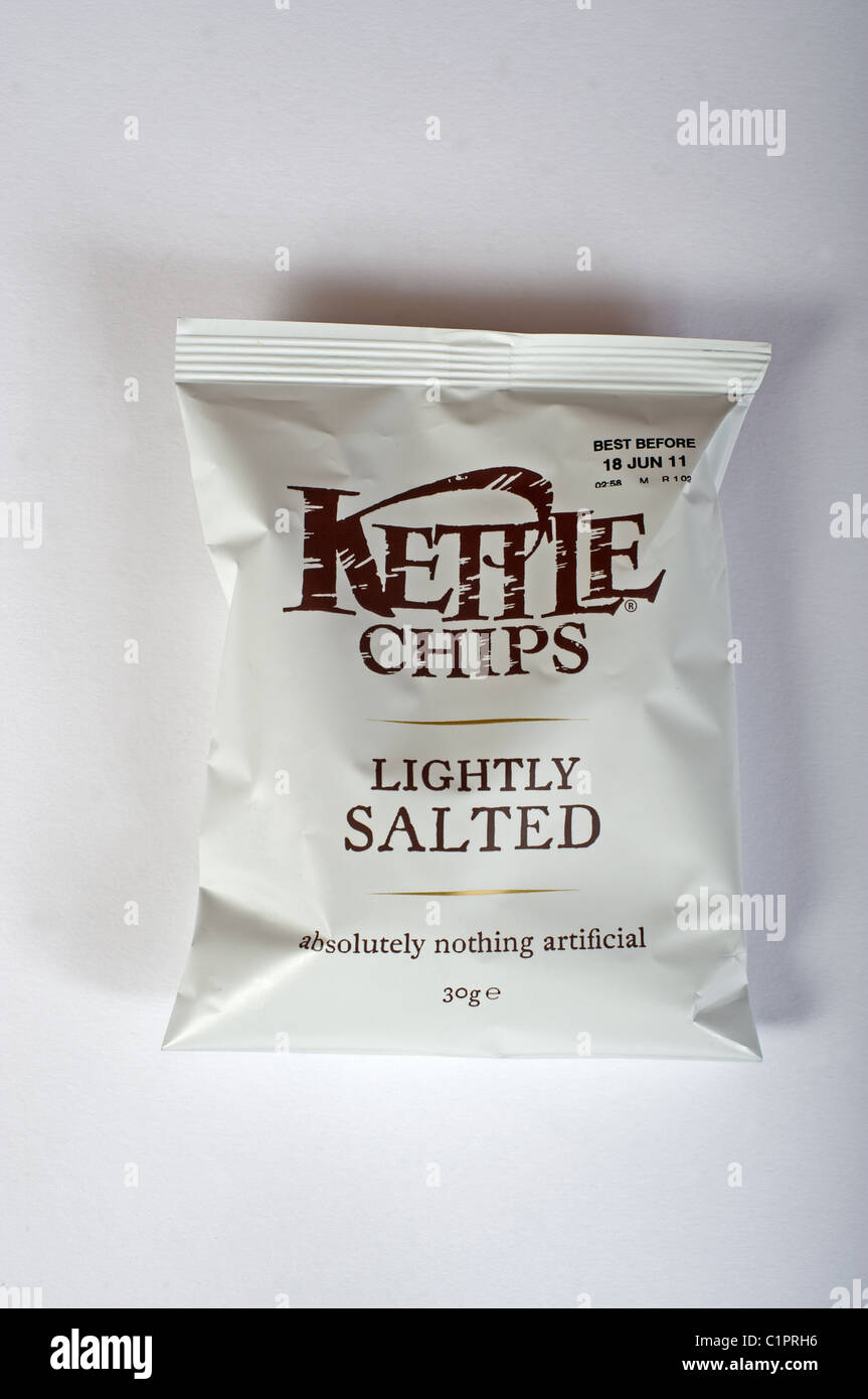 Lightly salted Kettle chips Stock Photo Alamy