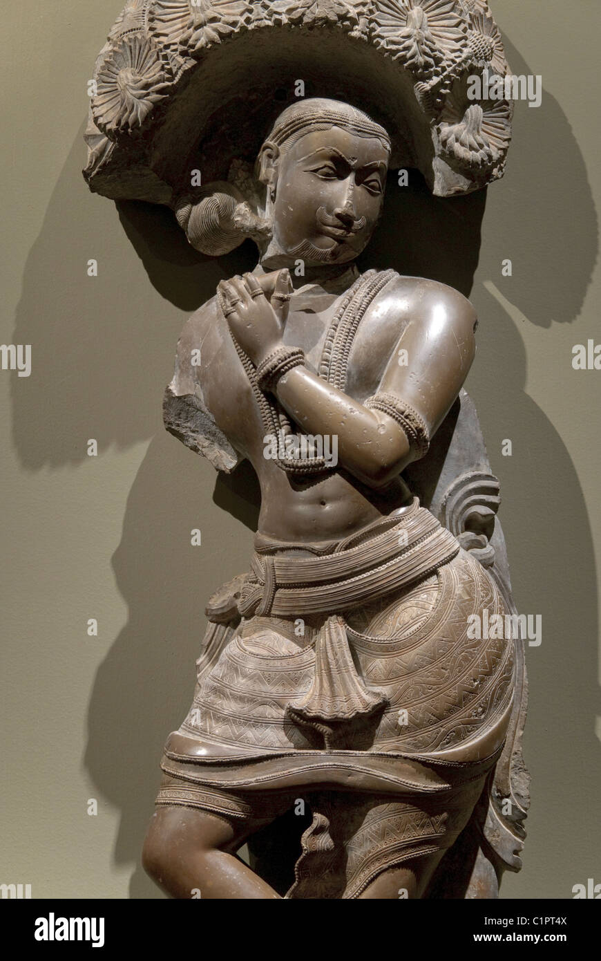 Celestial Musician, (Gandharva), 11th century; India, Stock Photo