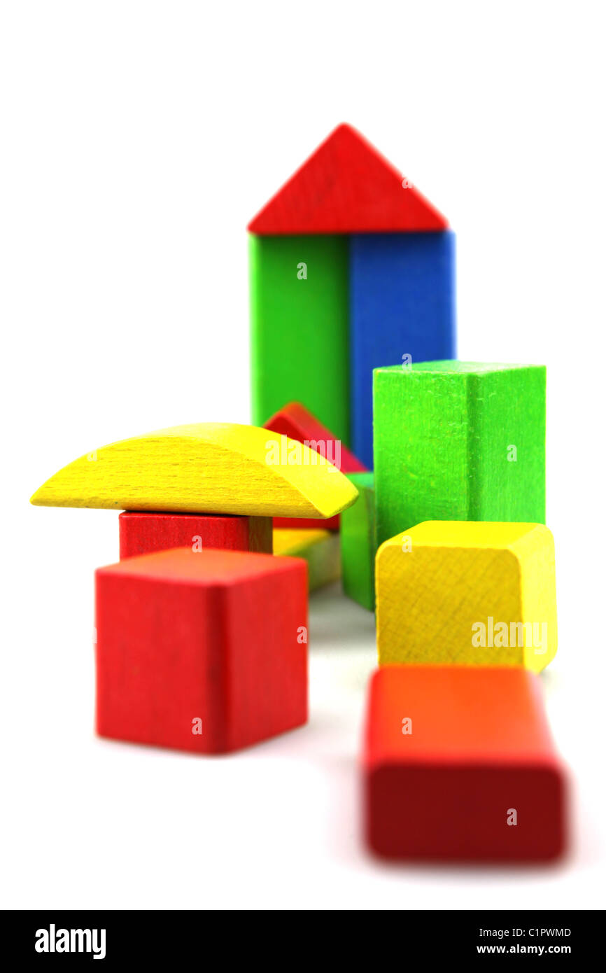 Baby with building blocks babies Cut Out Stock Images & Pictures Alamy