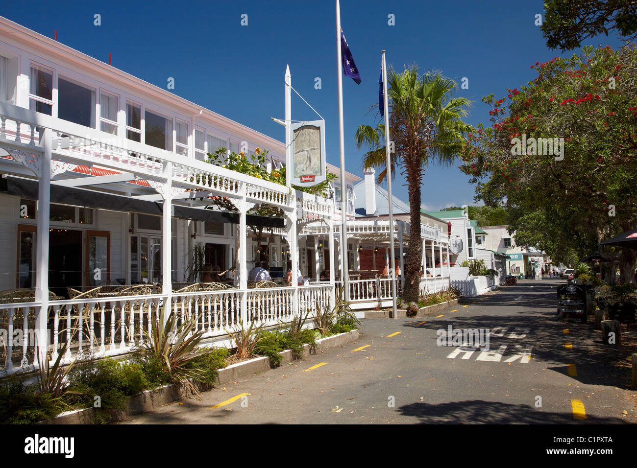 The historic Duke of Marlborough Hotel, Russell, Bay of Islands, Northland, North Island, New