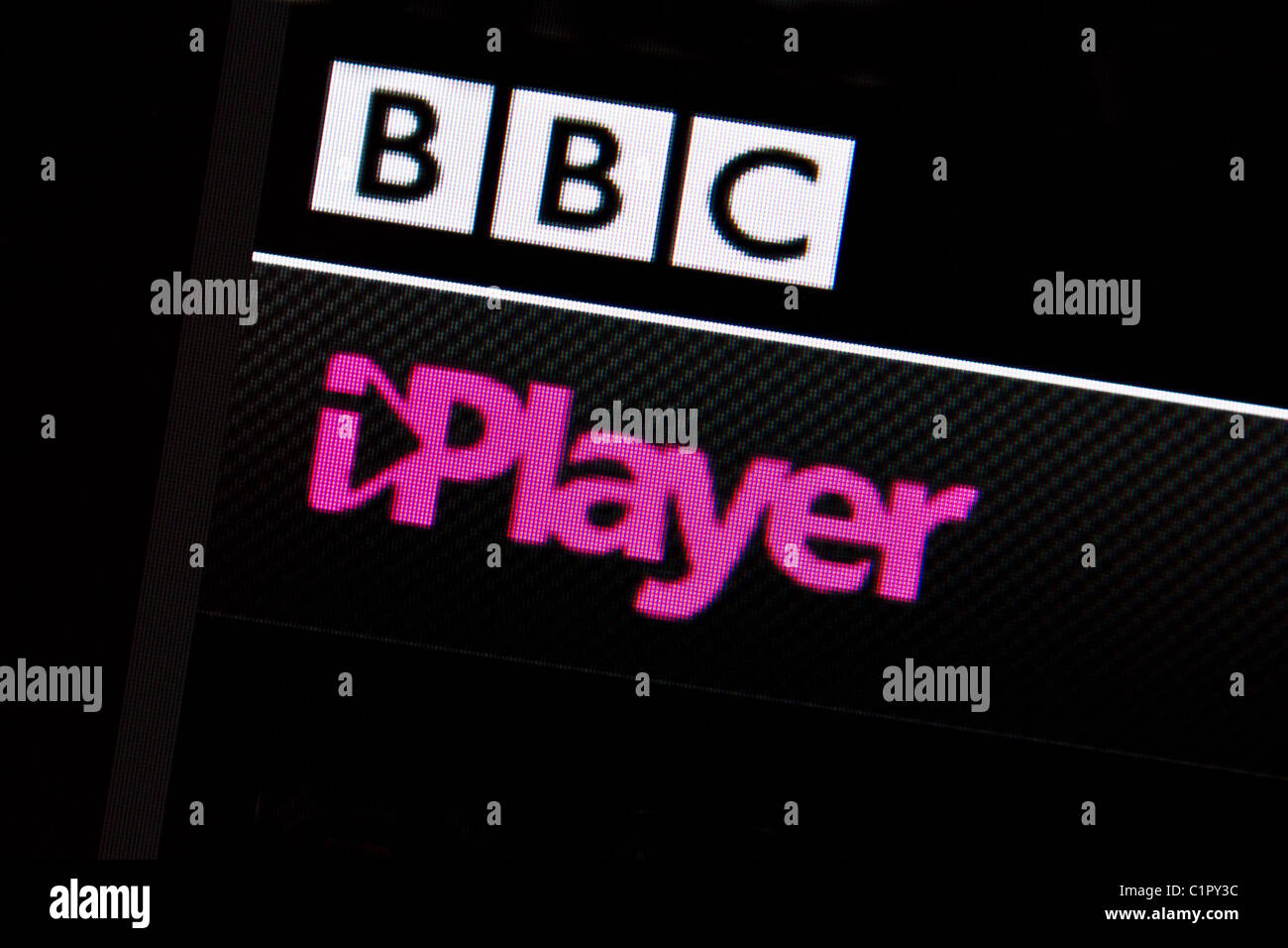 iplayer bbc screenshot Stock Photo