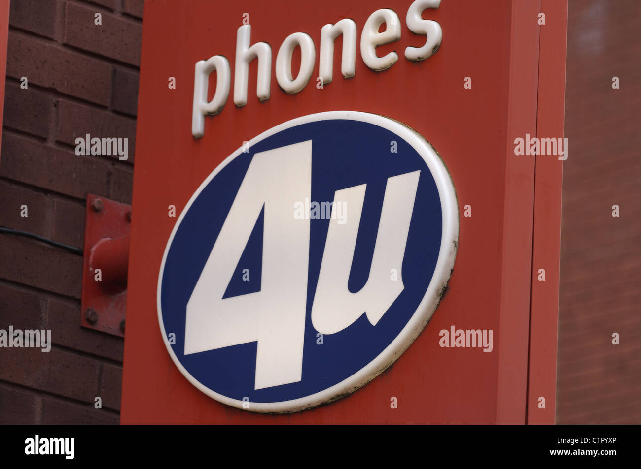 phones 4u shop sign Stock Photo Alamy