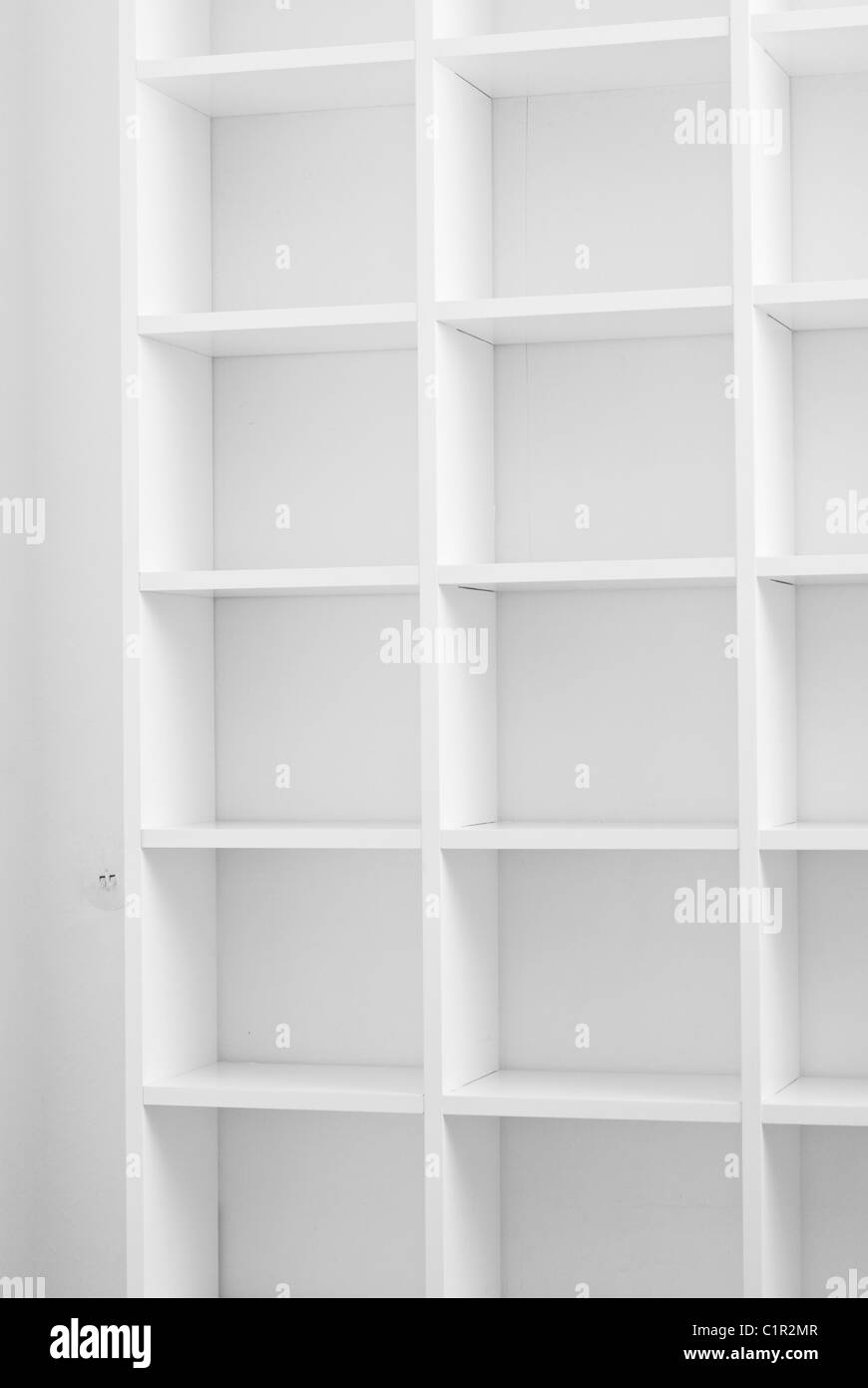 White empty book shelf Stock Photo Alamy