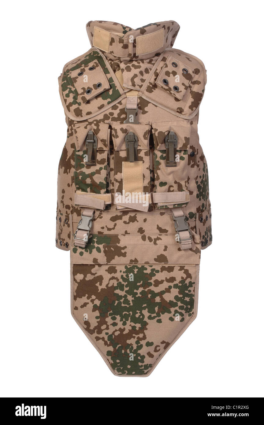 Modern German body armor as used in Afghanistan Stock Photo Alamy