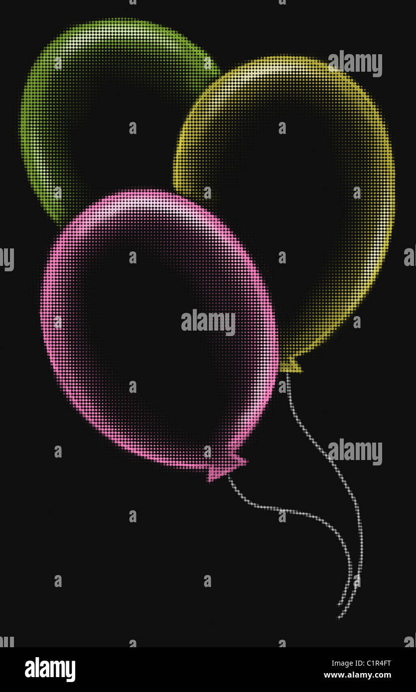 chalk art balloons Stock Photo - Alamy