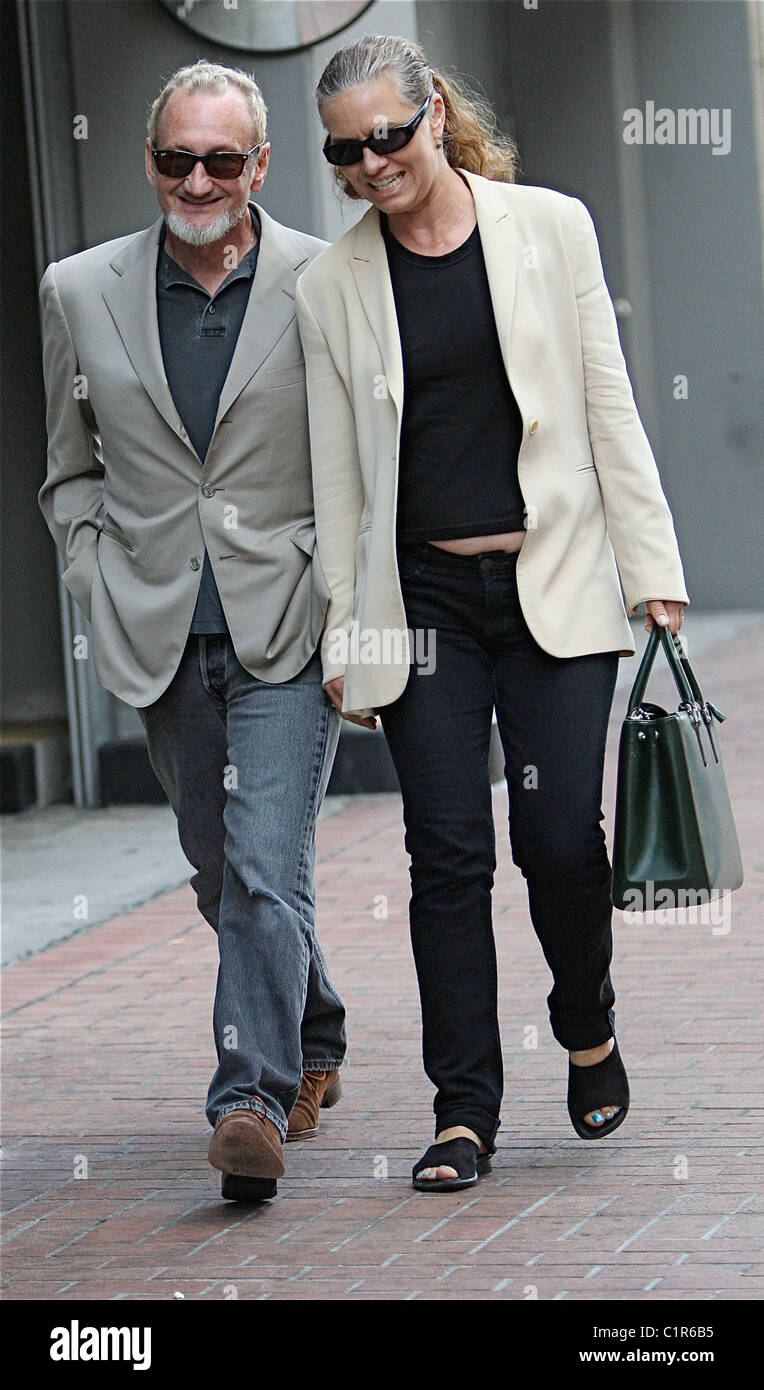 Robert Englund and his wife out and about during the Comic Con convention - Day one San Diego, California - 23.07.09 Mandatory Stock Photo