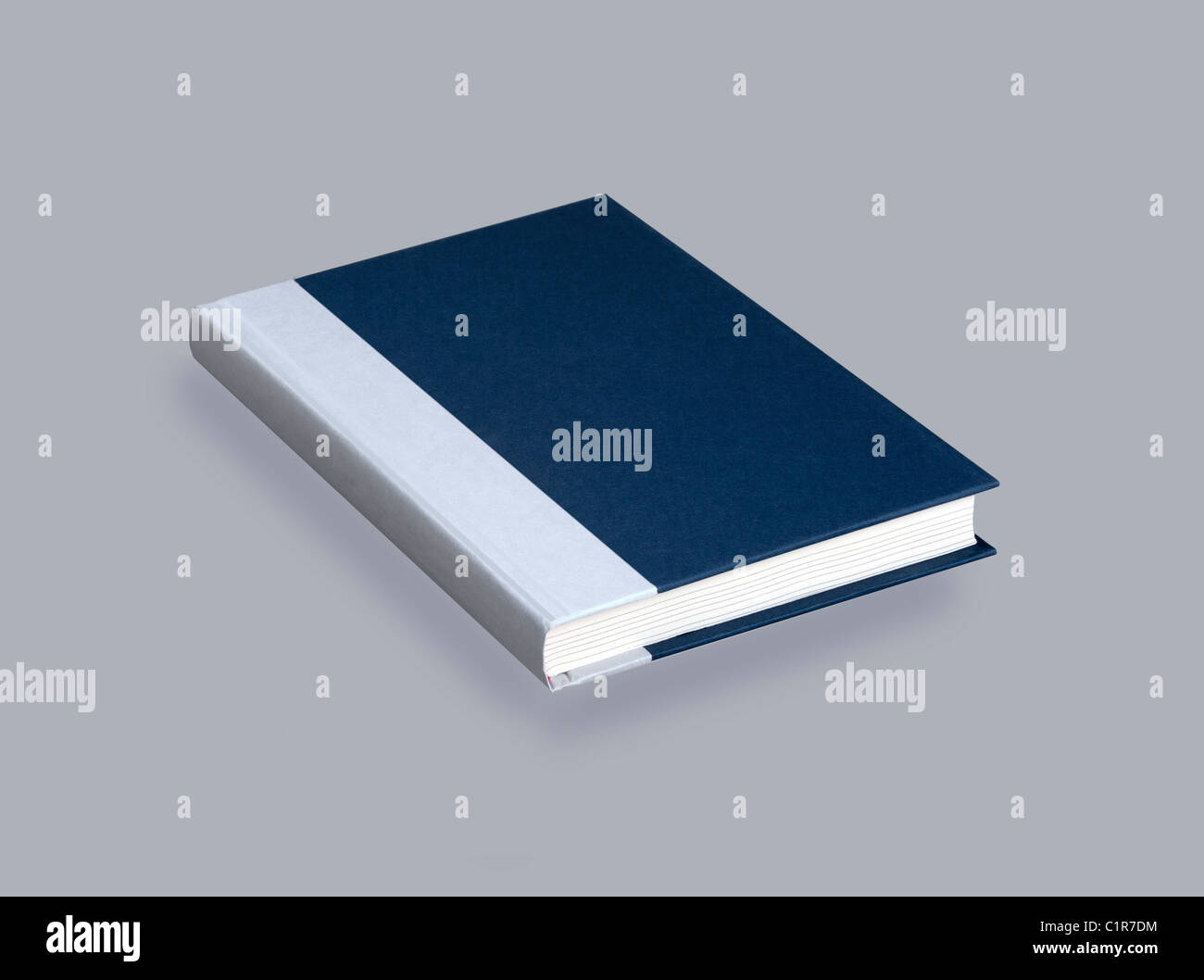 Plain blue book for design layout Stock Photo