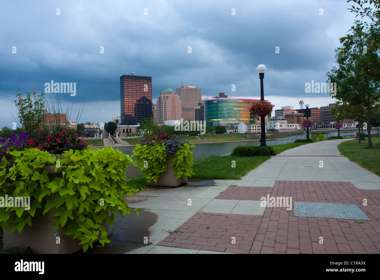 Cityscape of Dayton, Ohio. Stock Photo