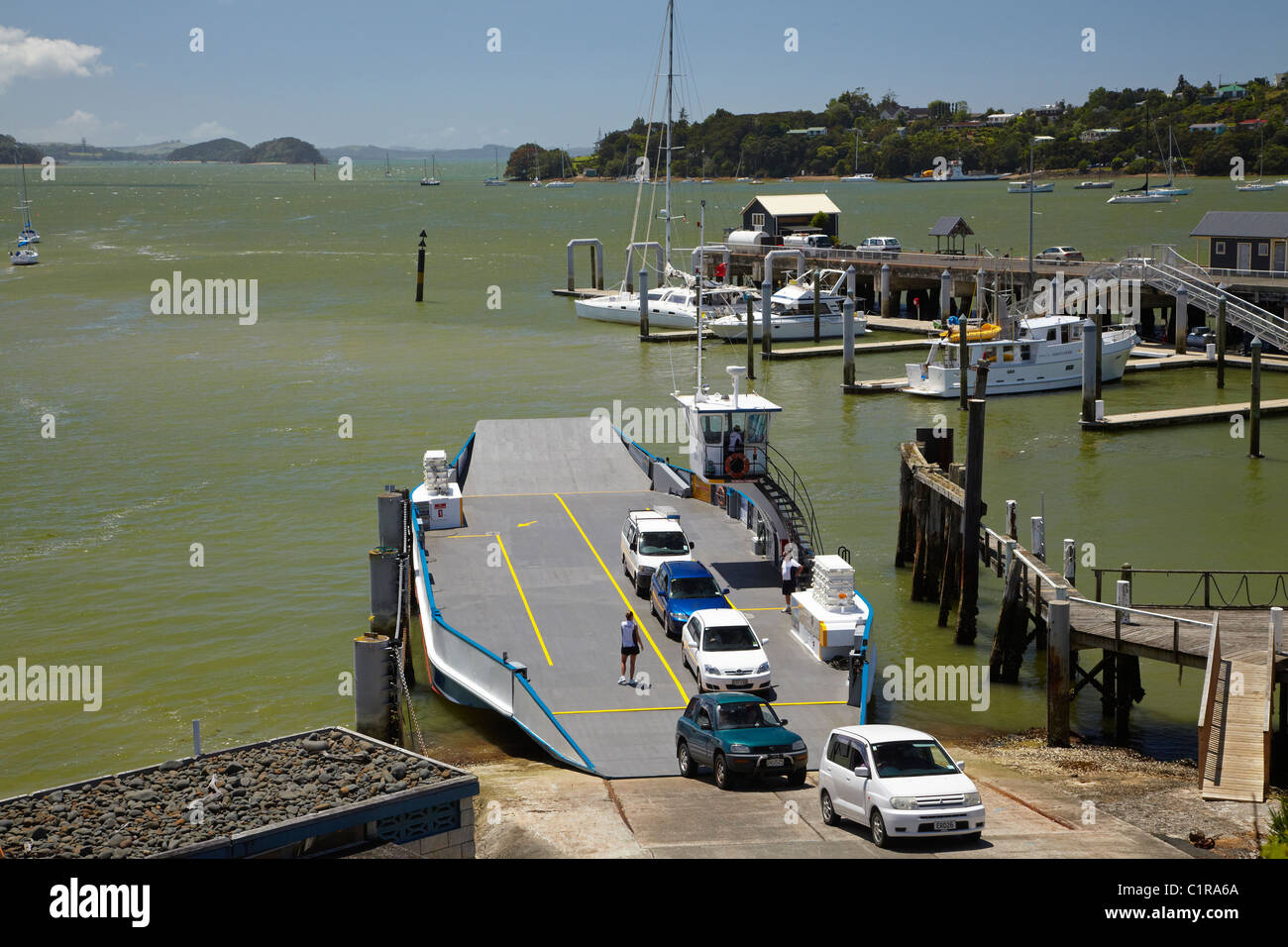 Opua car ferry, Opua, Bay of Islands, Northland, North Island, New