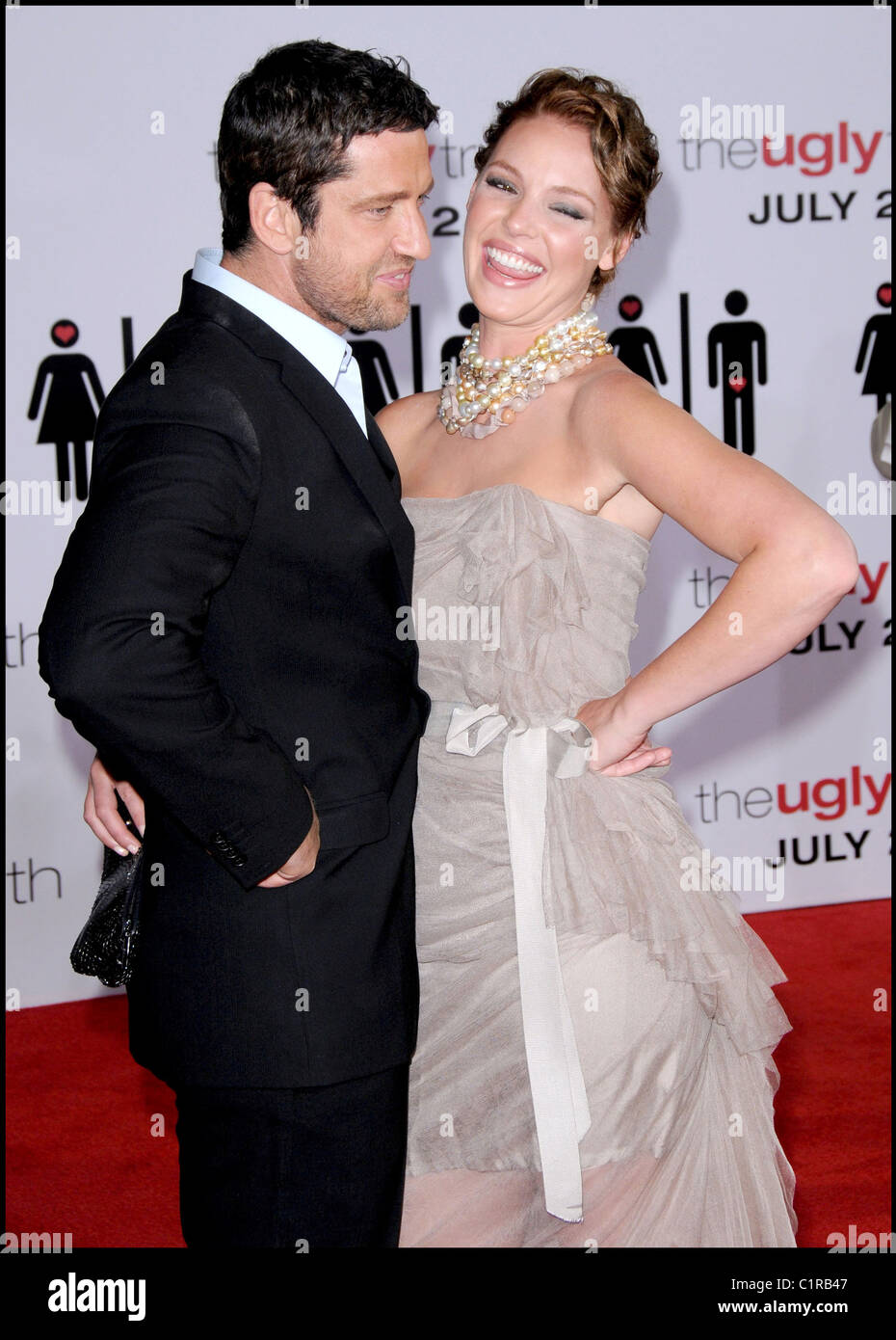 Gerard Butler and Katherine Heigl 'The Ugly Truth' Premiere at the
