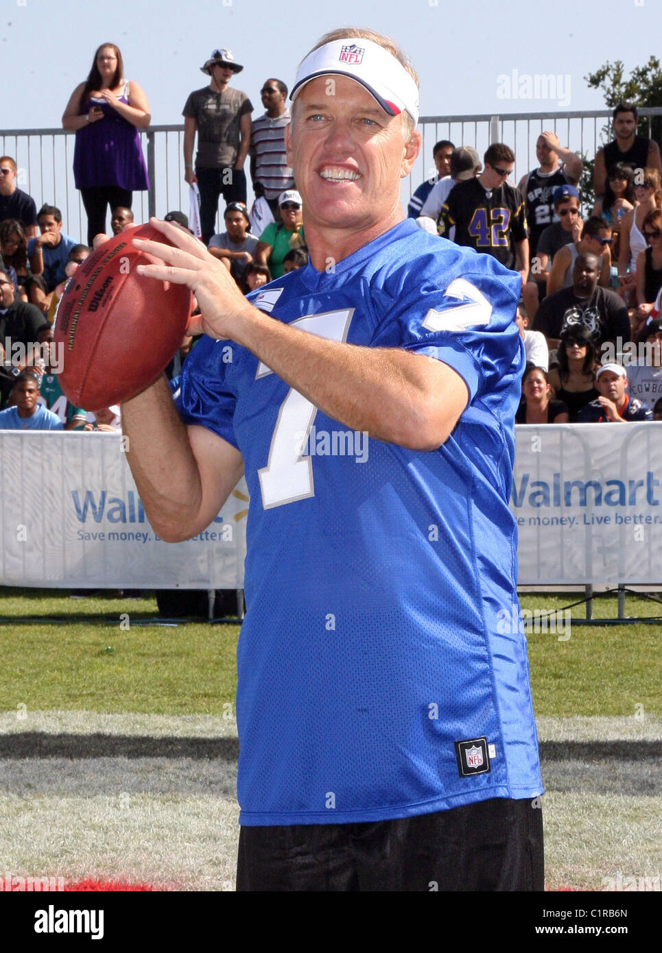 John Elway The 2010 Madden Football Game celebrity match launch Malibu, California - 24.07.09 Stock Photo