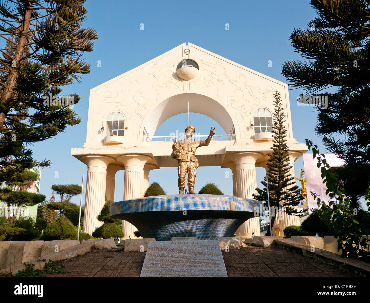 Arch 22,  serves as a distinctive gateway to the Gambian capital. The Gambia Stock Photo