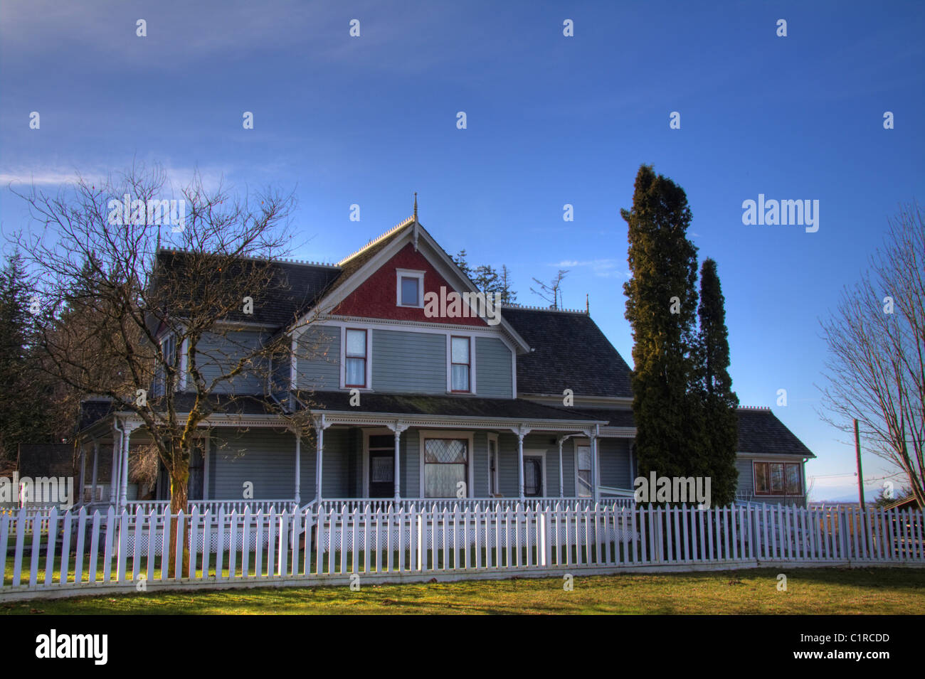 Historic Victorian Style Stewart House 1885 at Elgin Heritage Park