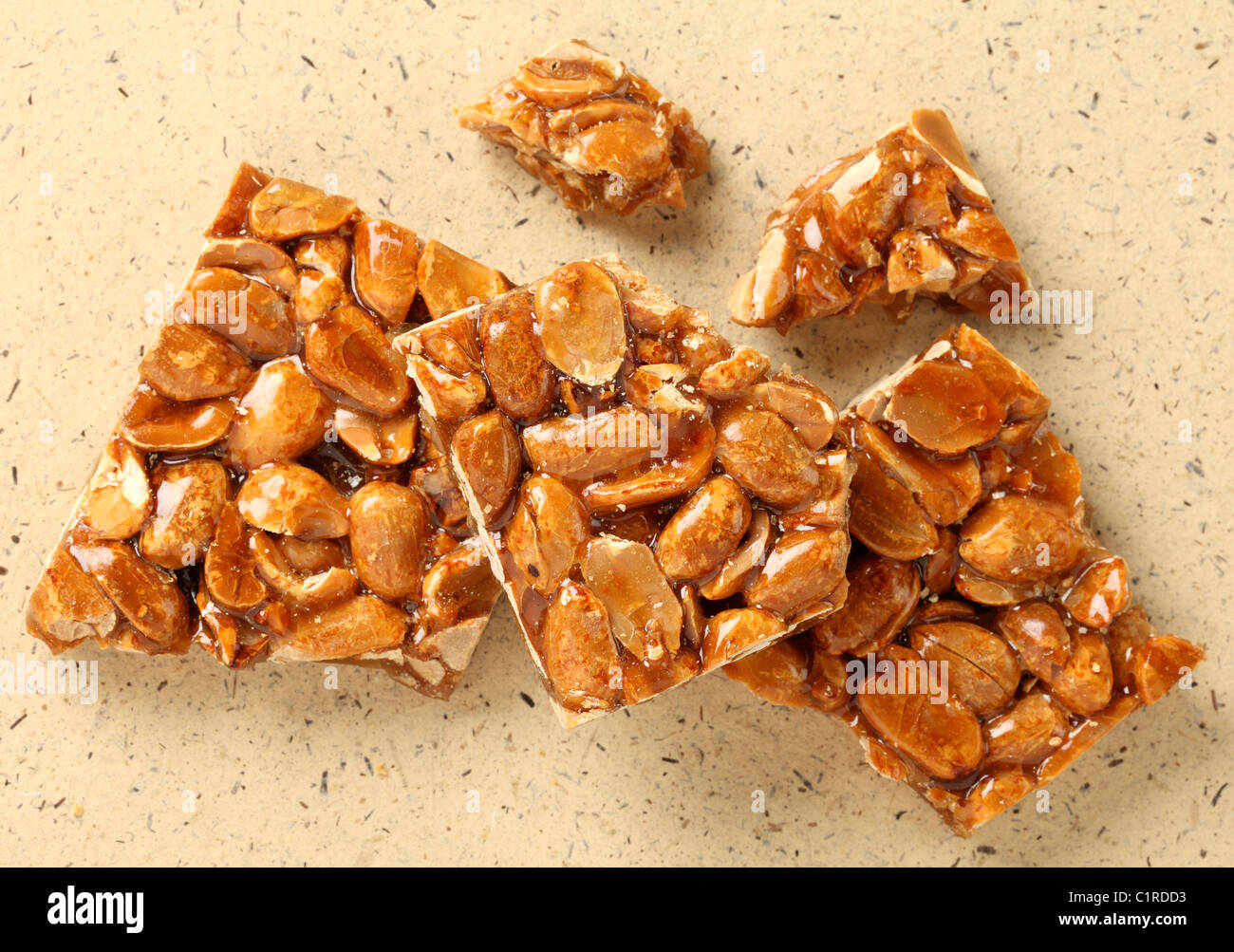 PEANUT BRITTLE Stock Photo