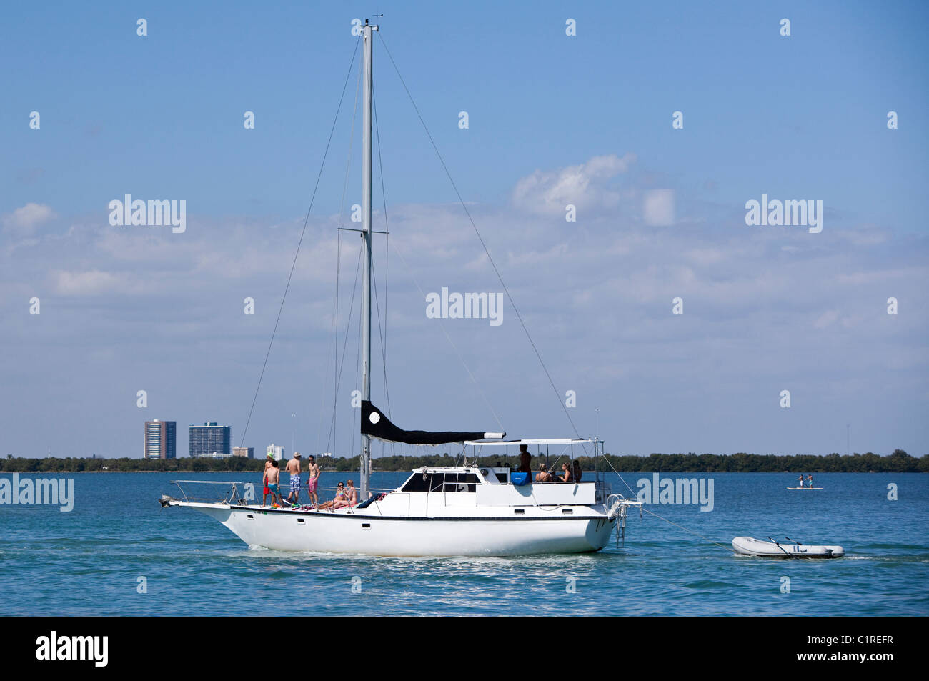 Sailing boat, Miami, Florida, USA Stock Photo Alamy
