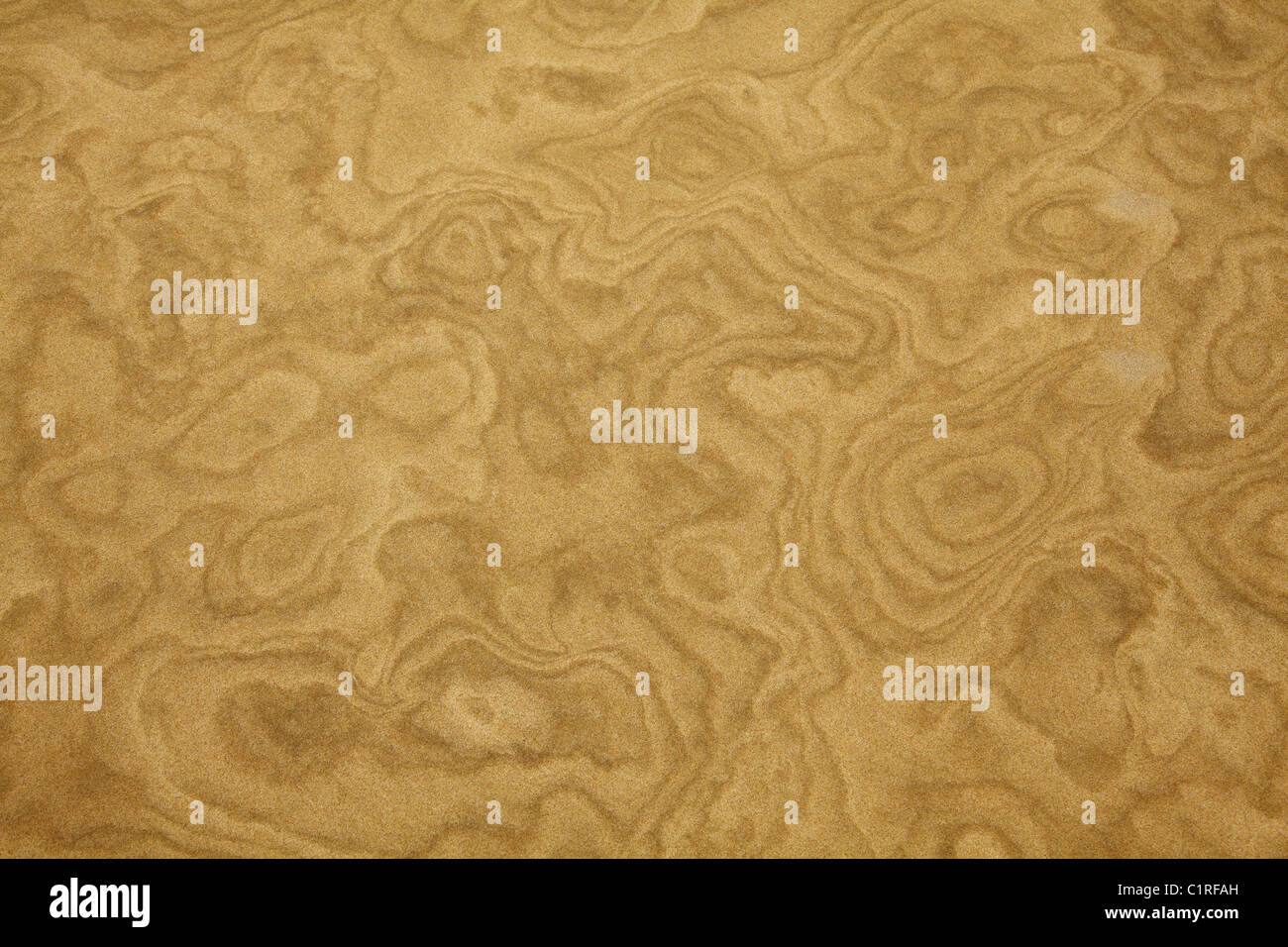 Sand Patterns, Te Paki Sand Dunes, Far North, Northland, North Island, New Zealand Stock Photo