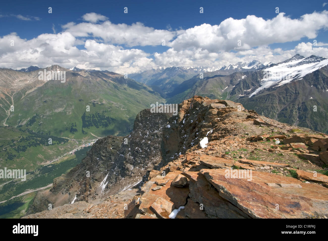 Mountains caucasus top view on hi-res stock photography and images - Alamy
