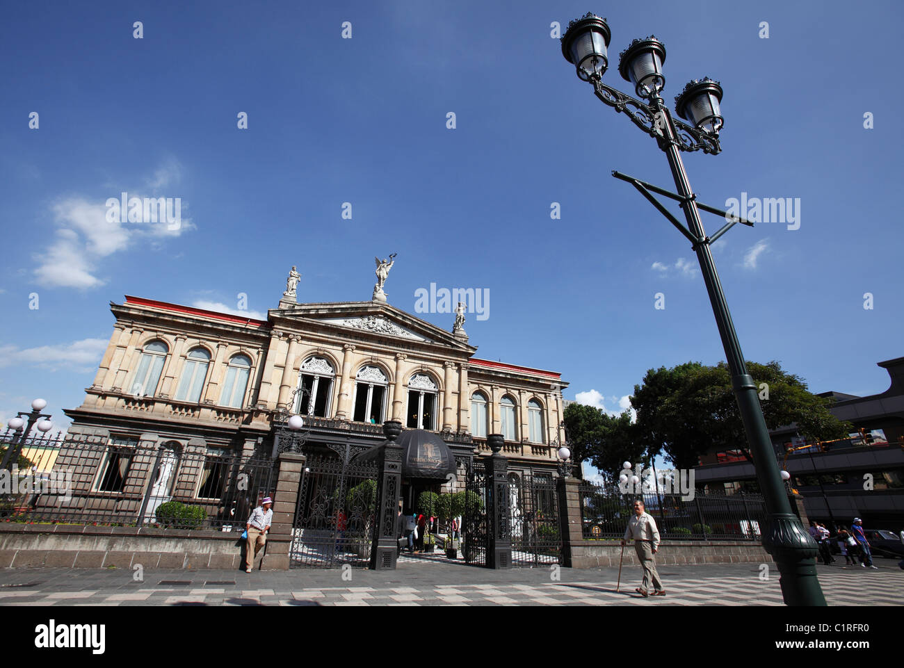 Plaza de la Cultura, Teatro Nacional, San Jose, Costa Rica Stock Photo