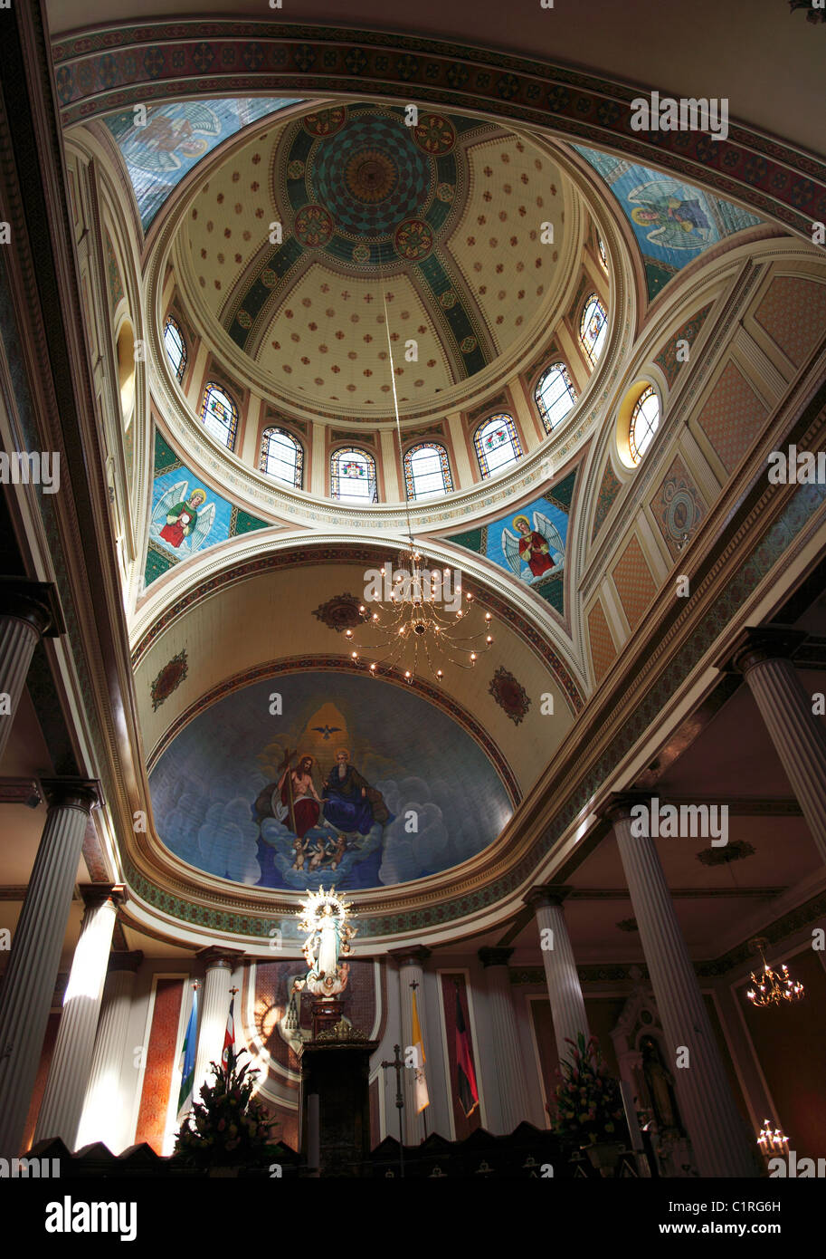 Interior, Catedral Metropolitana, San Jose, Costa Rica Stock Photo