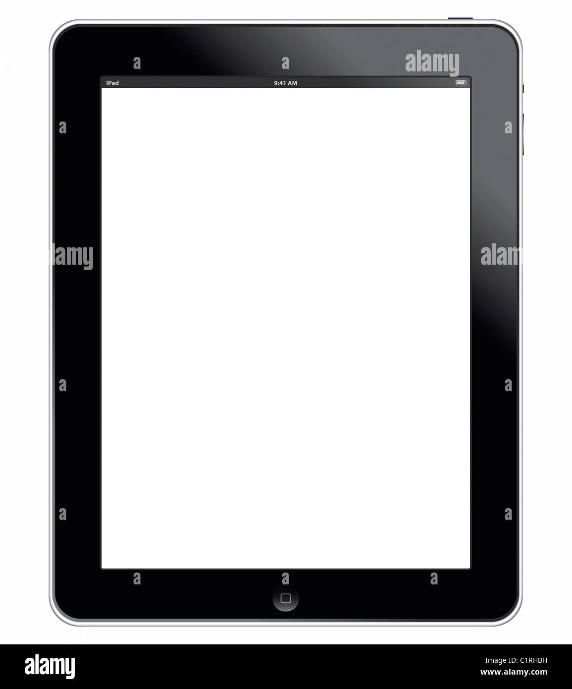 Muenster, Germany - March 24, 2011: Illustration shows the Apple ipad 3G+Wifi digital tablet computer with multi touch screen. Stock Photo