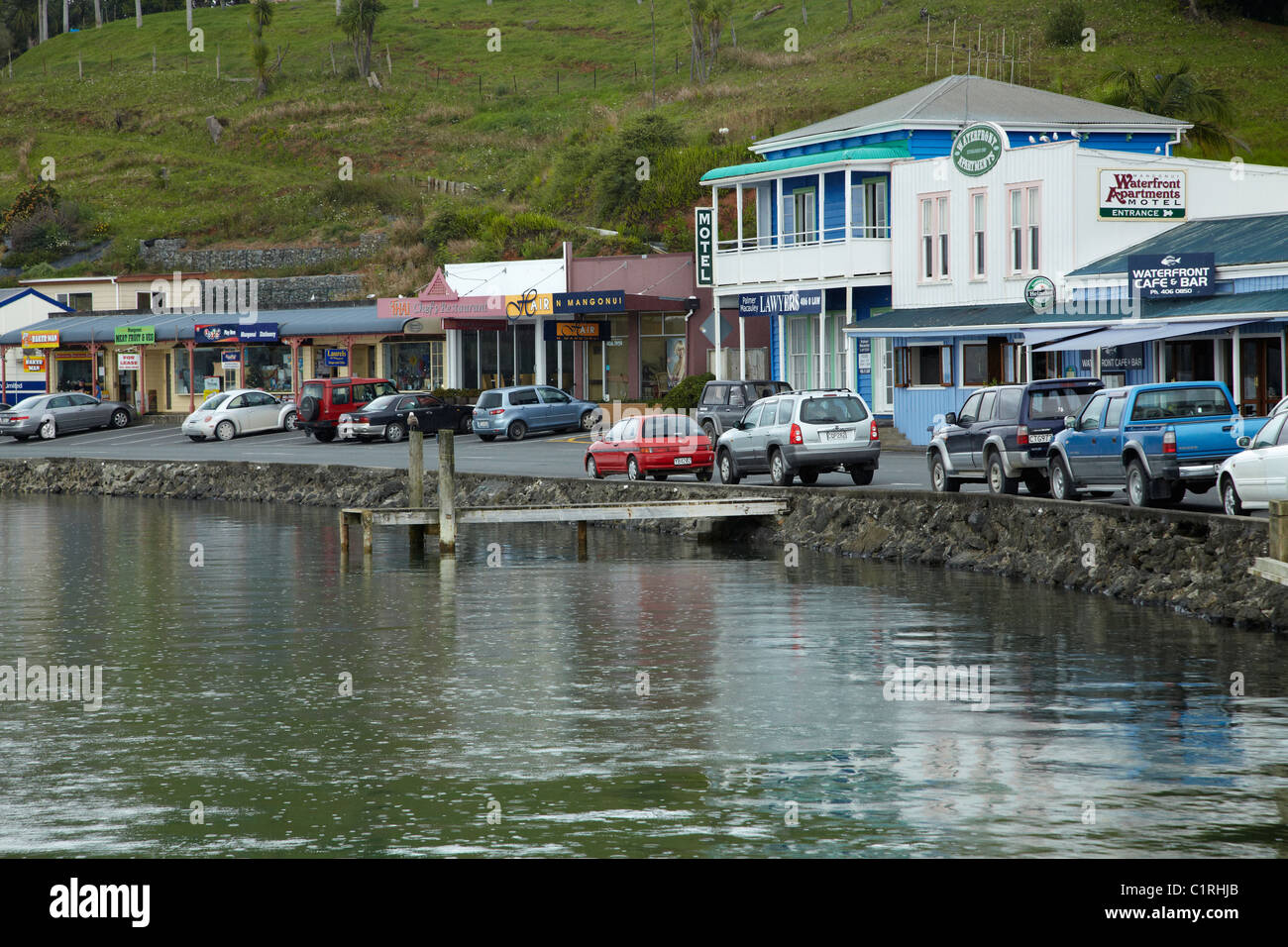 Waterfront Drive, Mangonui, Northland, North Island, New Zealand Stock