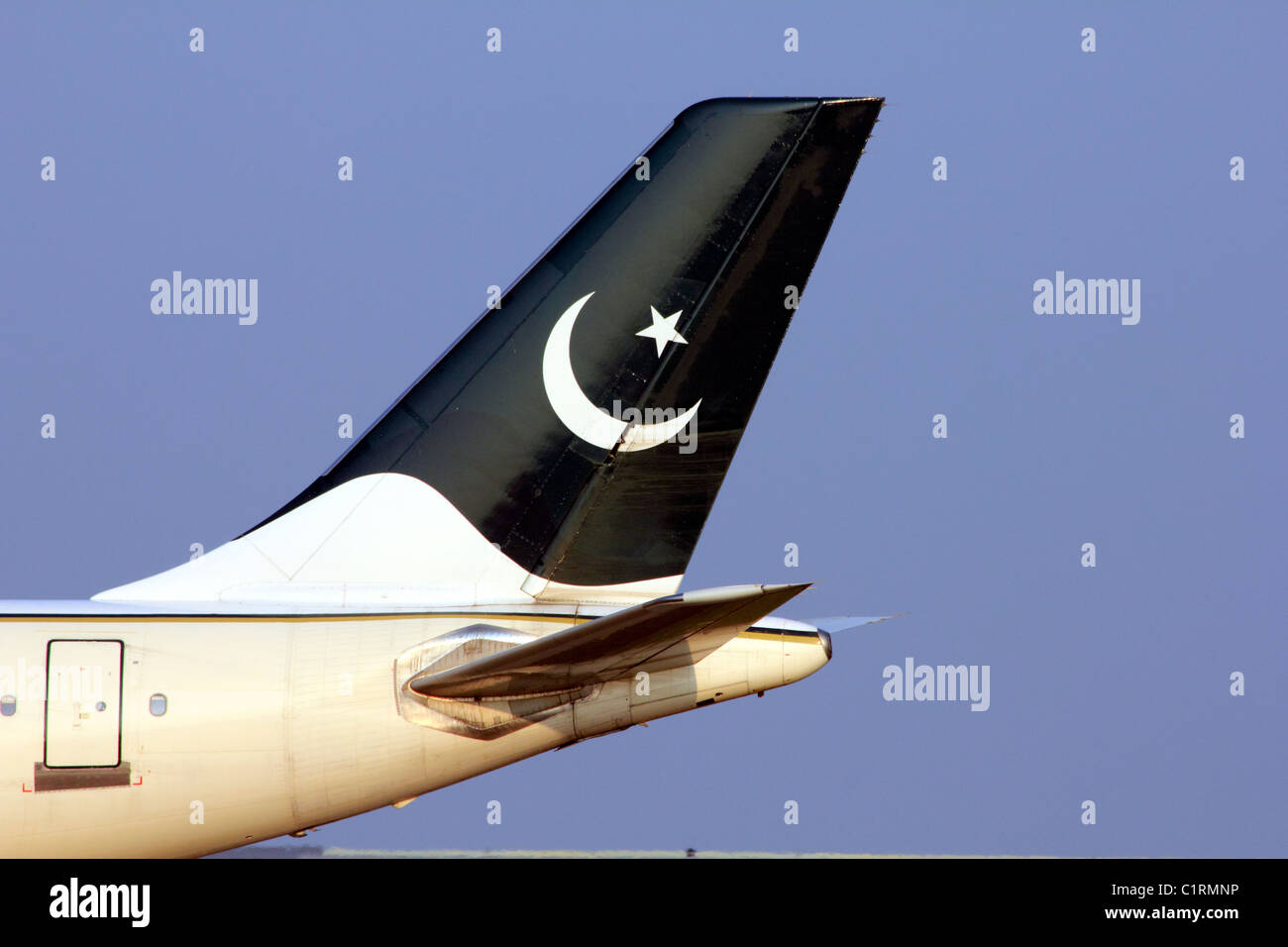 PIA Pakistan international Airways Jet Aeroplane AP-BDZ Leeds Bradford Airport  LBA Stock Photo