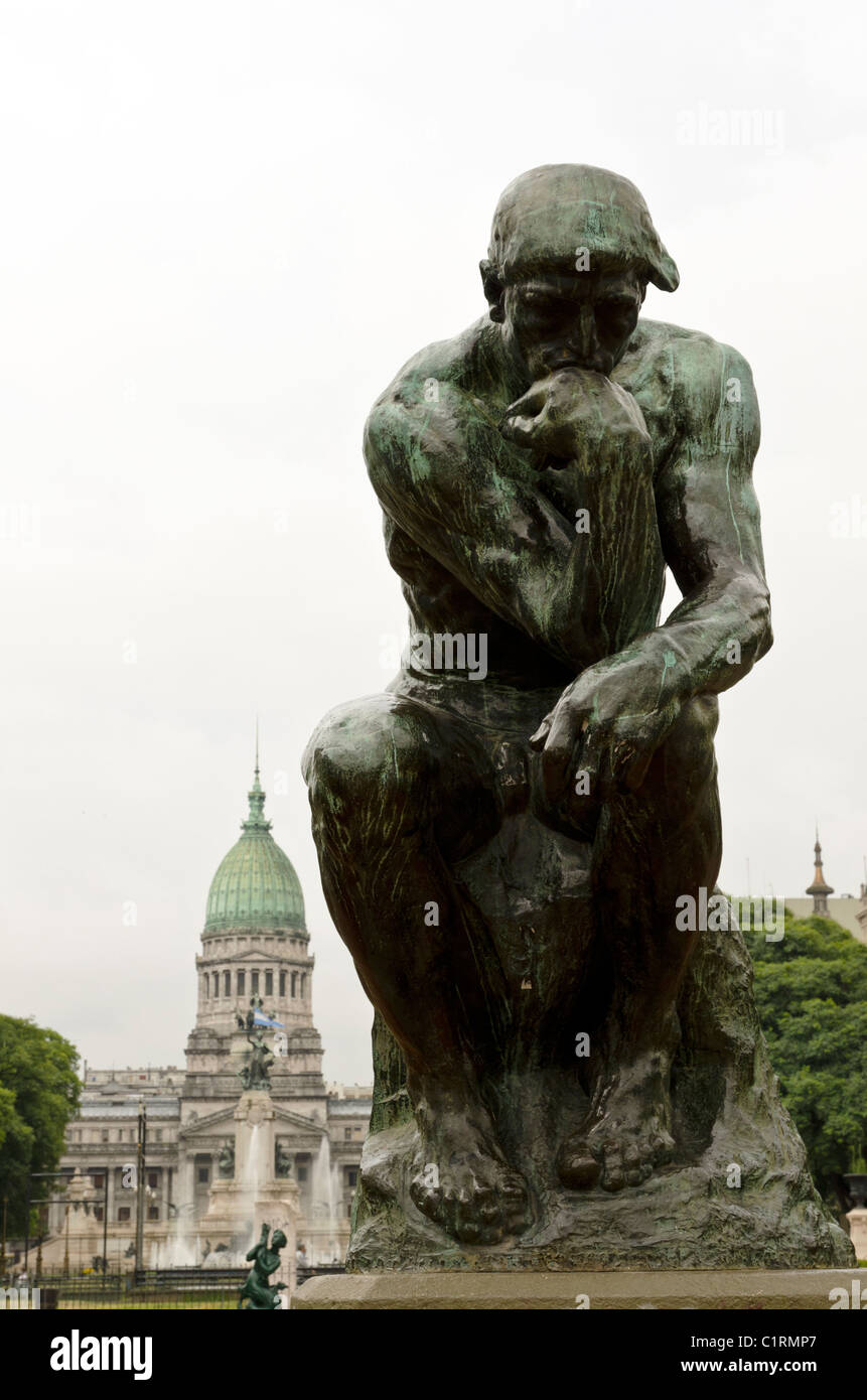 Thinking Man Statue Wallpaper